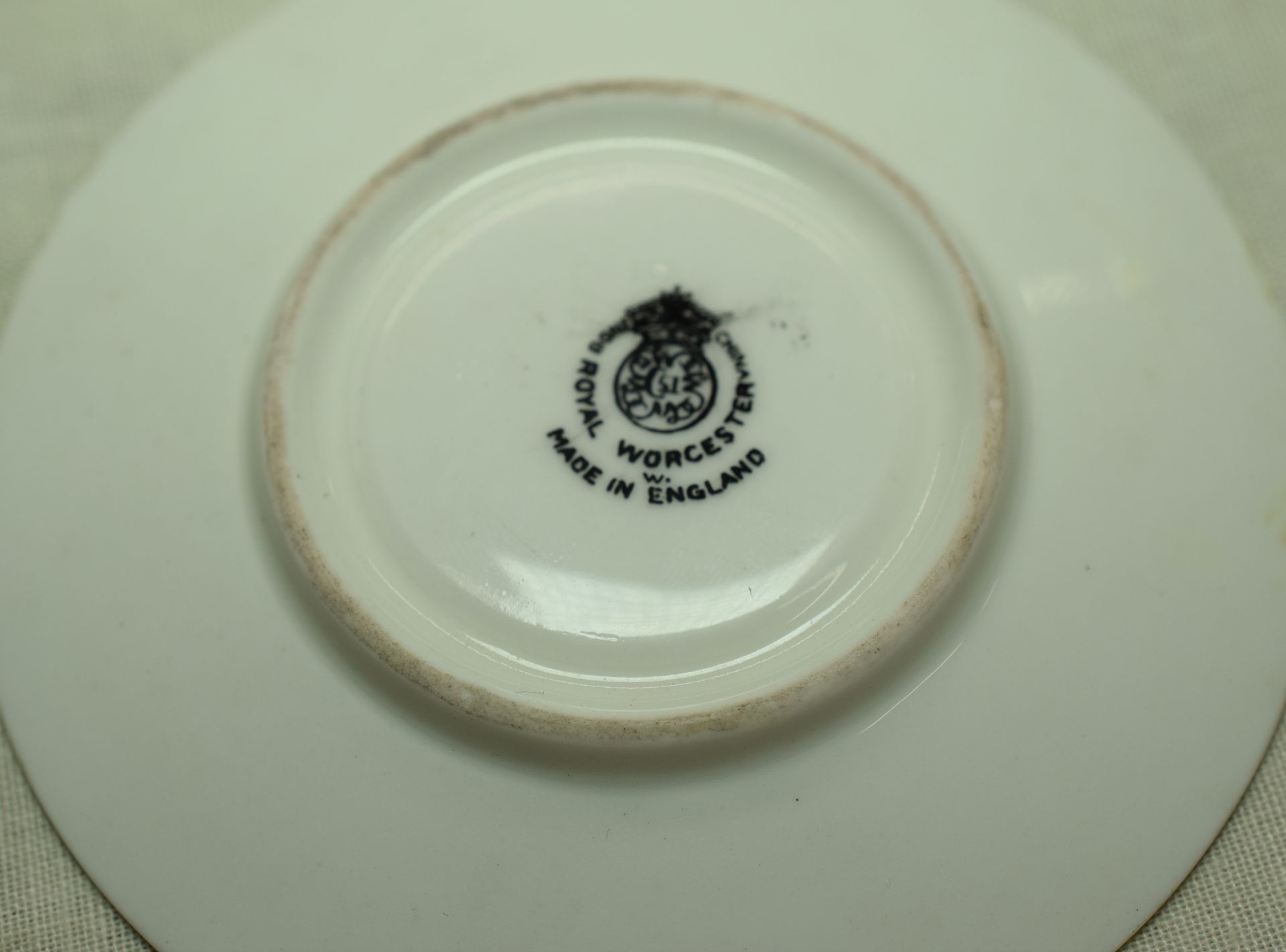 Royal Worcester Hand |Painted Tea Cup And Saucer Kitty Blake - Image 5 of 8