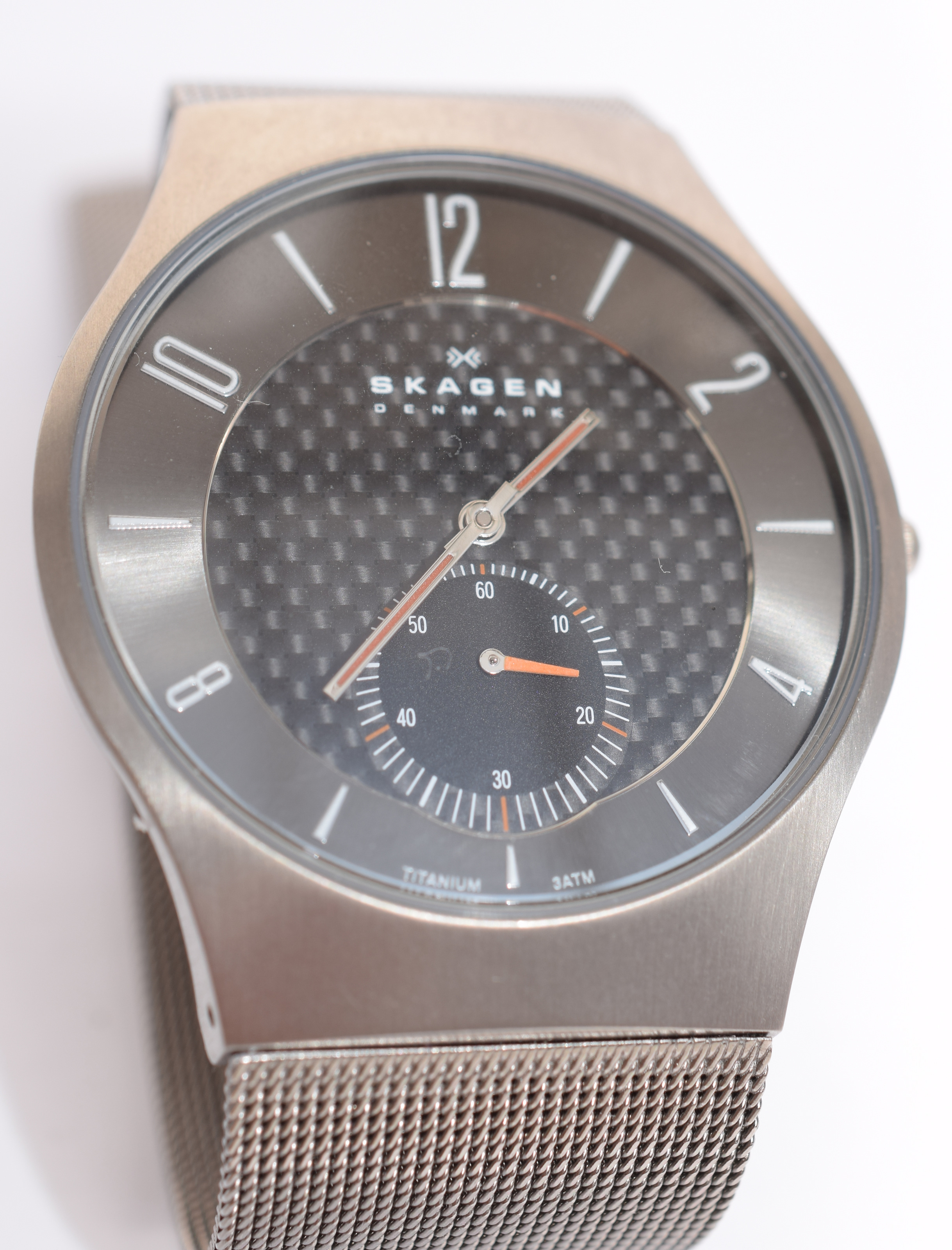 Skagen Gentleman's Titanium Quartz Watch On Titanium Bracelet