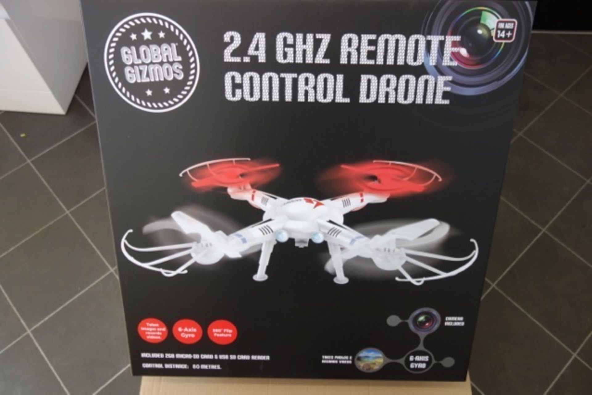 4 x Brand New Global Gizmos 2.4GHZ Remote Control Drone. Takes images & recordes videos, 6 axis - Image 4 of 4