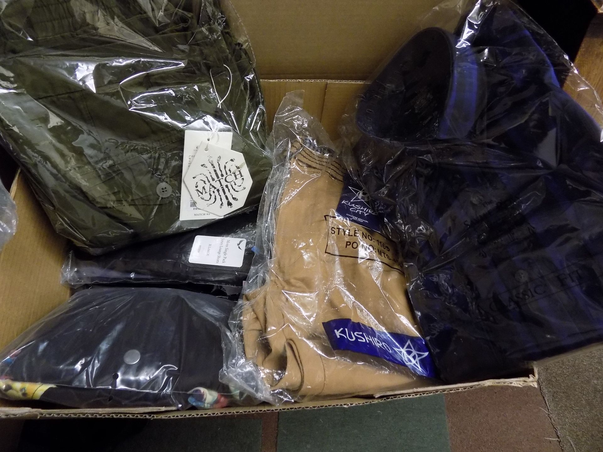 Approx 24 x pieces of Male & Female Clothing all in factory packaging and ready to retail.