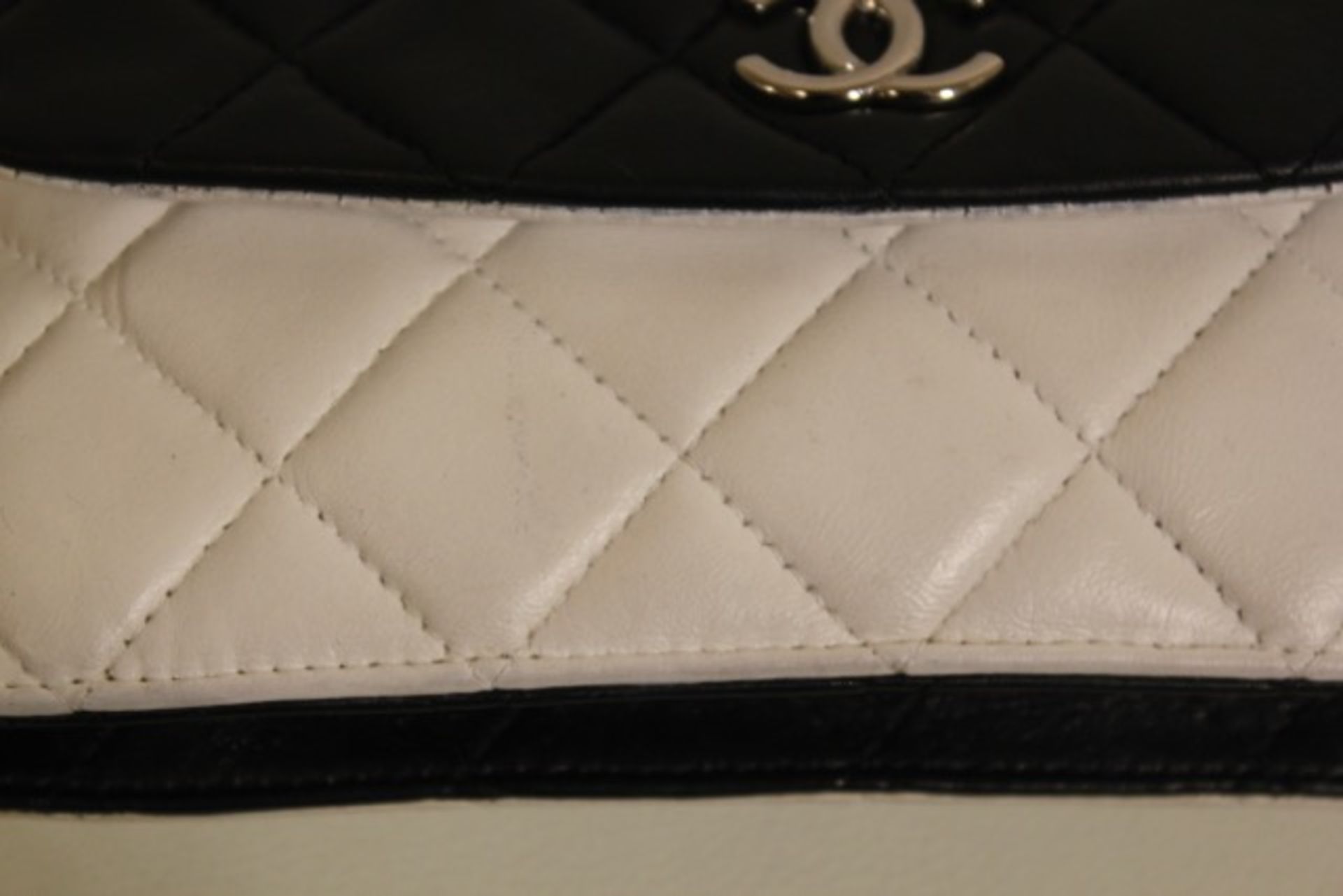 CHANEL - WOC - Black and White Lambskin - Image 9 of 11