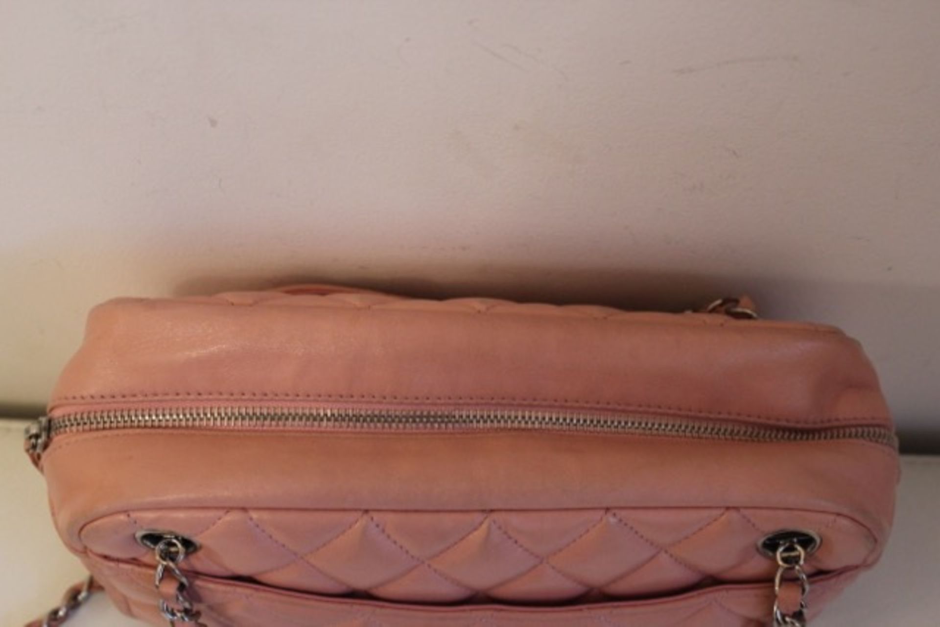 CHANEL Shoulder Bag - Pale Pink Lambskin Leather Silver Hardware - Image 14 of 22