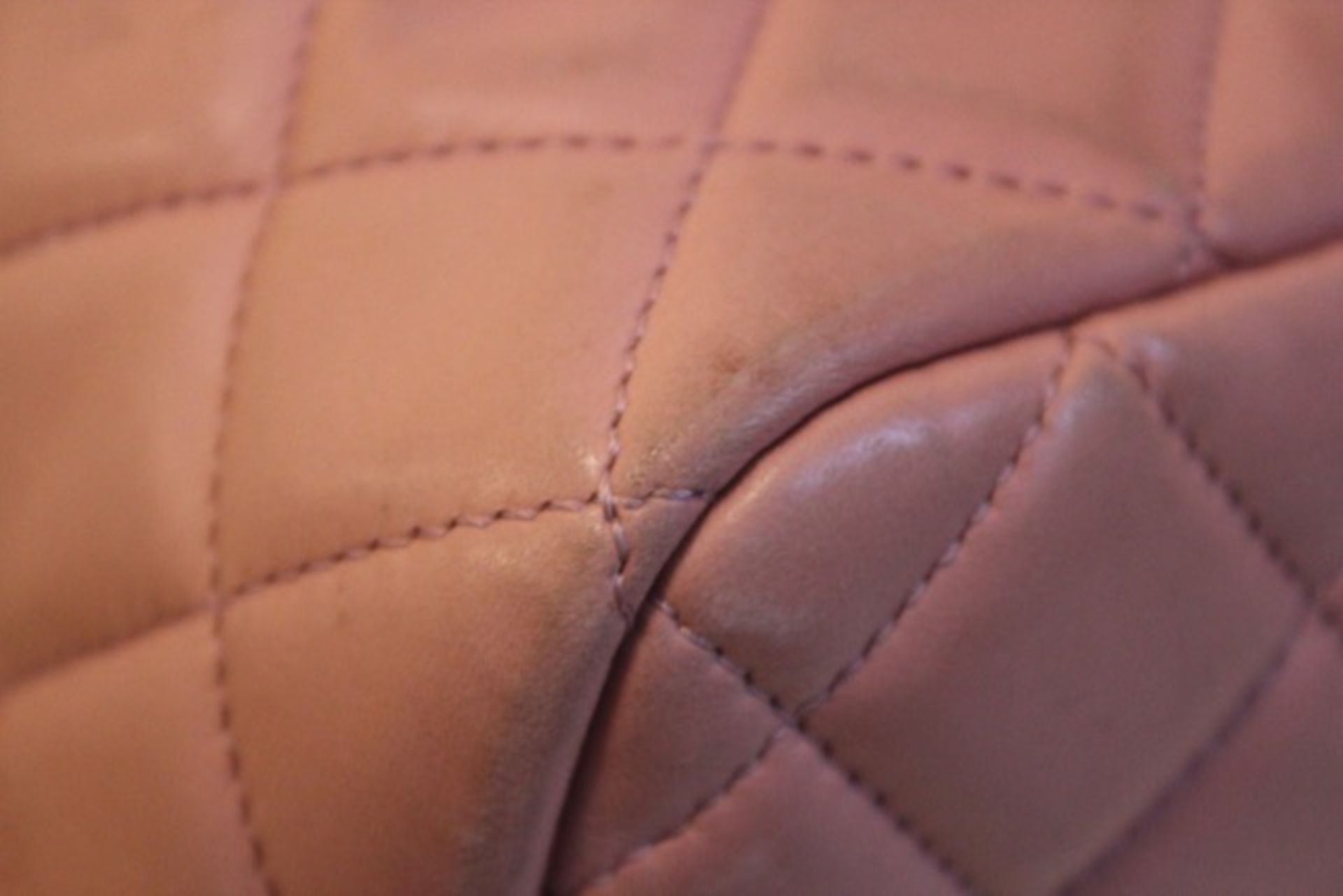 CHANEL Shoulder Bag - Pale Pink Lambskin Leather Silver Hardware - Image 22 of 22