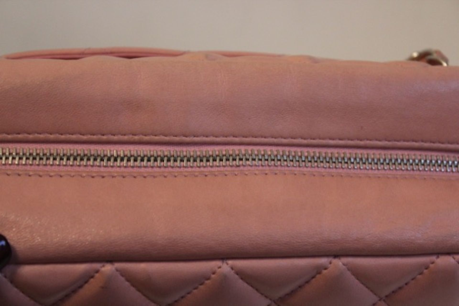 CHANEL Shoulder Bag - Pale Pink Lambskin Leather Silver Hardware - Image 9 of 22