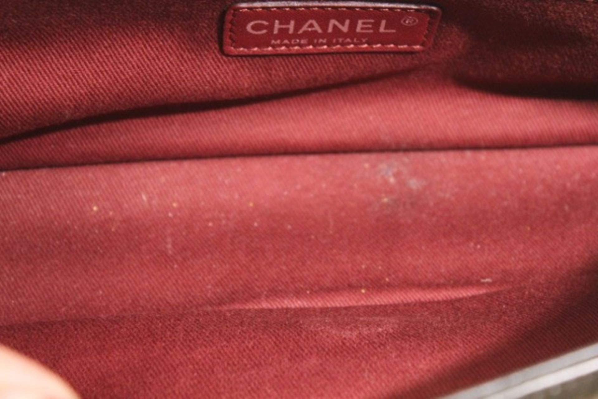 CHANEL Pondichery Flap Bag Metallic Grey with Ruthenium Hardware - Image 7 of 17