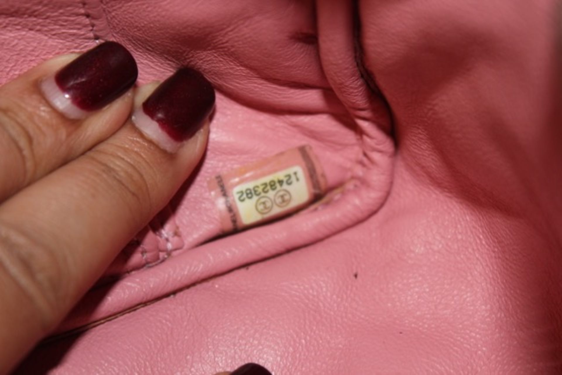 CHANEL Shoulder Bag - Pale Pink Lambskin Leather Silver Hardware - Image 17 of 22