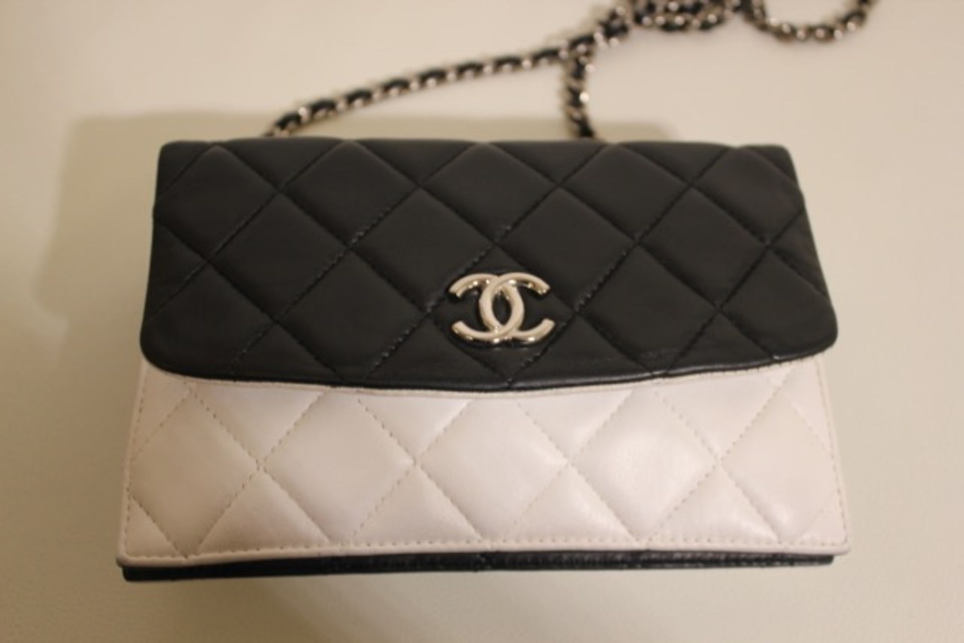 CHANEL - WOC - Black and White Lambskin