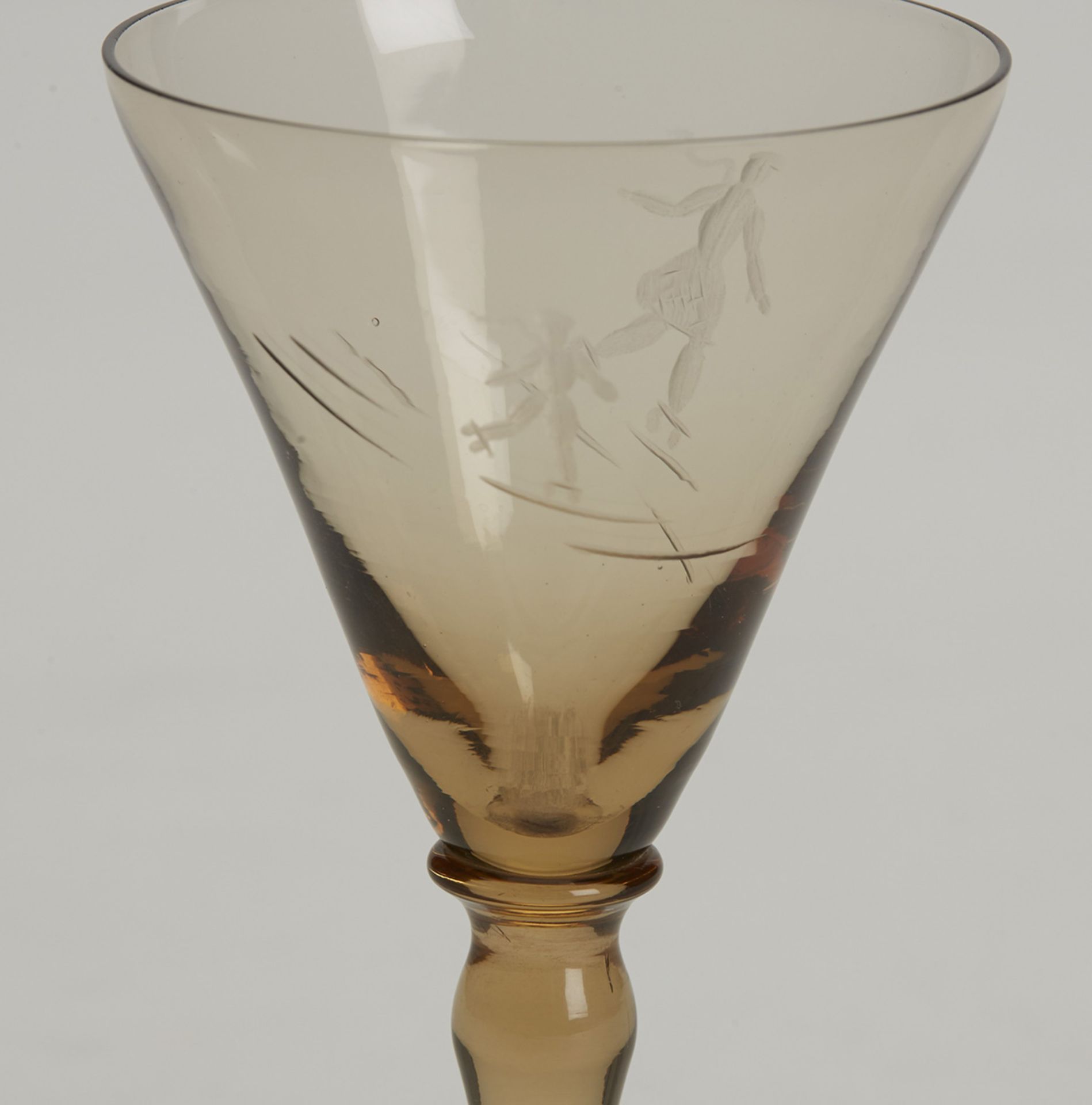 VINTAGE COMPAGNIA DI VENEZIA MURANO ENGRAVED GLASS 20TH C. - Image 2 of 4