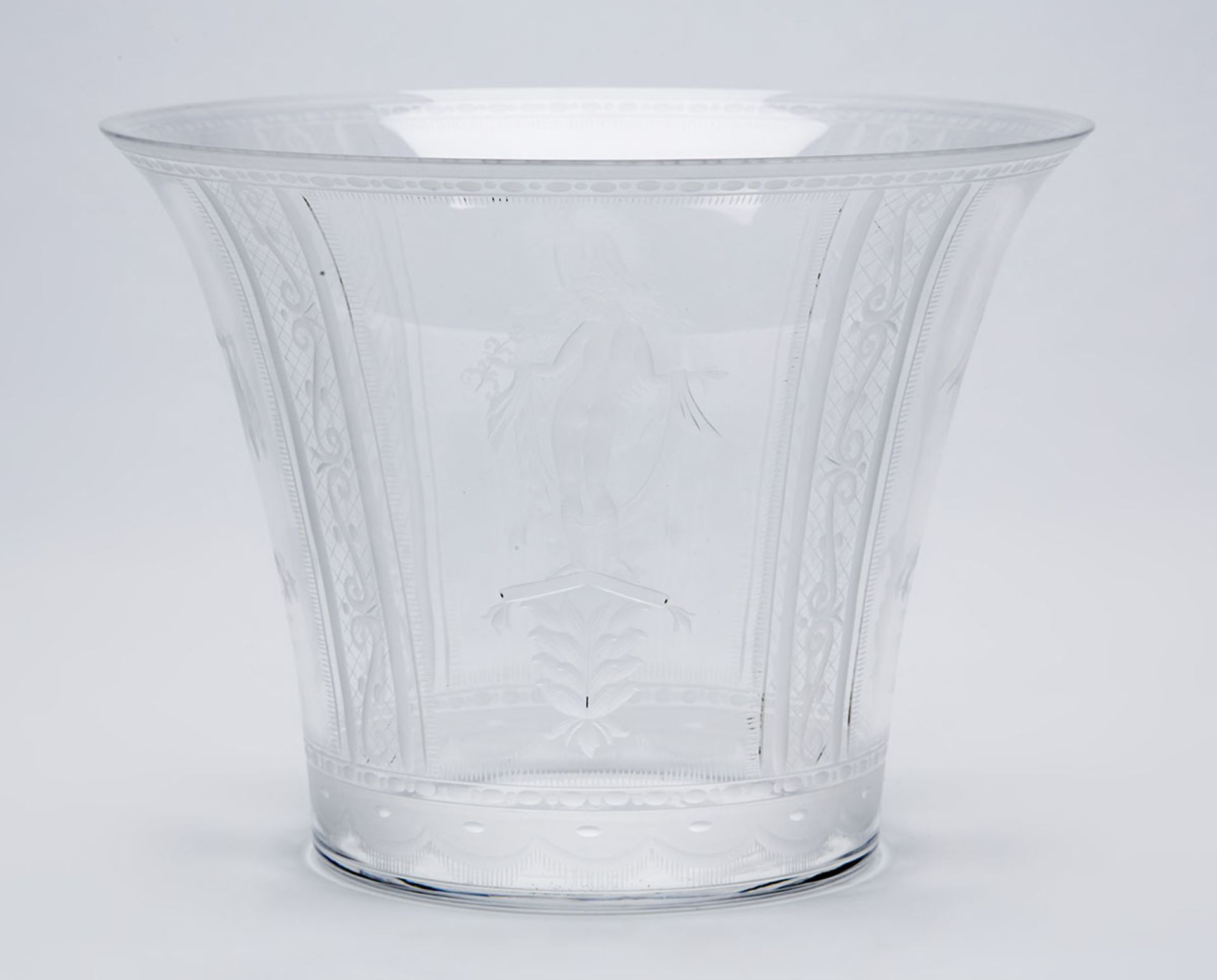 SWEDISH ORREFORS ART GLASS BOWL SIMON GATE c.1918