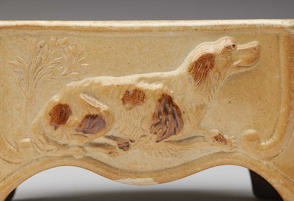 ANTIQUE BRAMPTON SALT GLAZED DOG BOWL C.1850 - Image 9 of 12