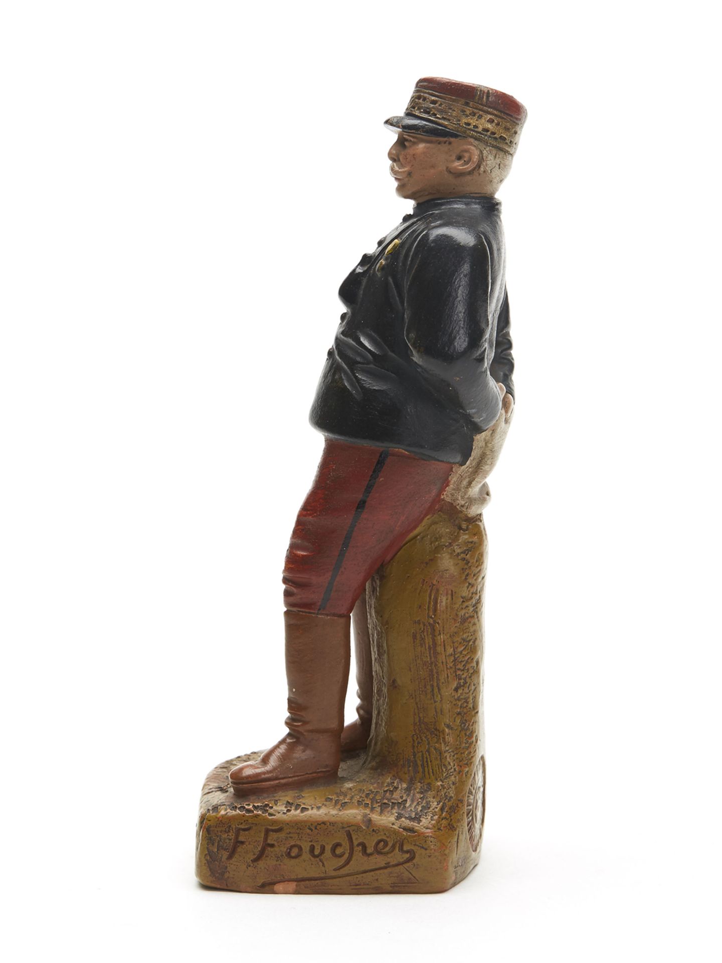 RARE FONTAINE & DURIEUX JOFFRE FIGURE BY F FOUCHER c.1914 - Image 4 of 9