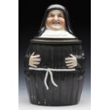 ANTIQUE GERMAN NUN BEER STEIN WITH LITHOPANE BASE 19TH C.