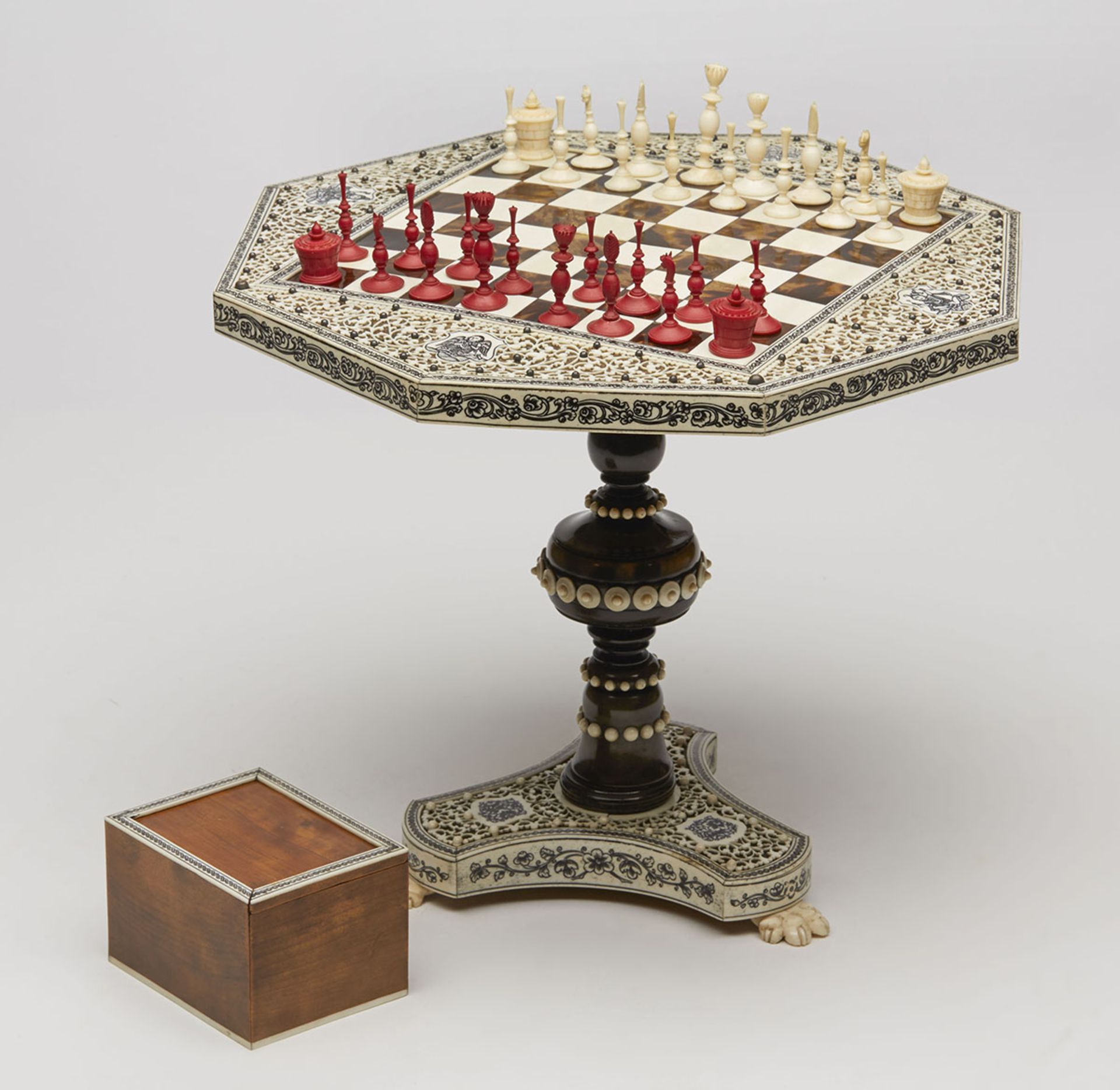 Exceptional & Rare Anglo-Indian Miniature Games Table 19 C. - Image 14 of 15