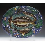 FRENCH PALISSY DISH C.1875-1885