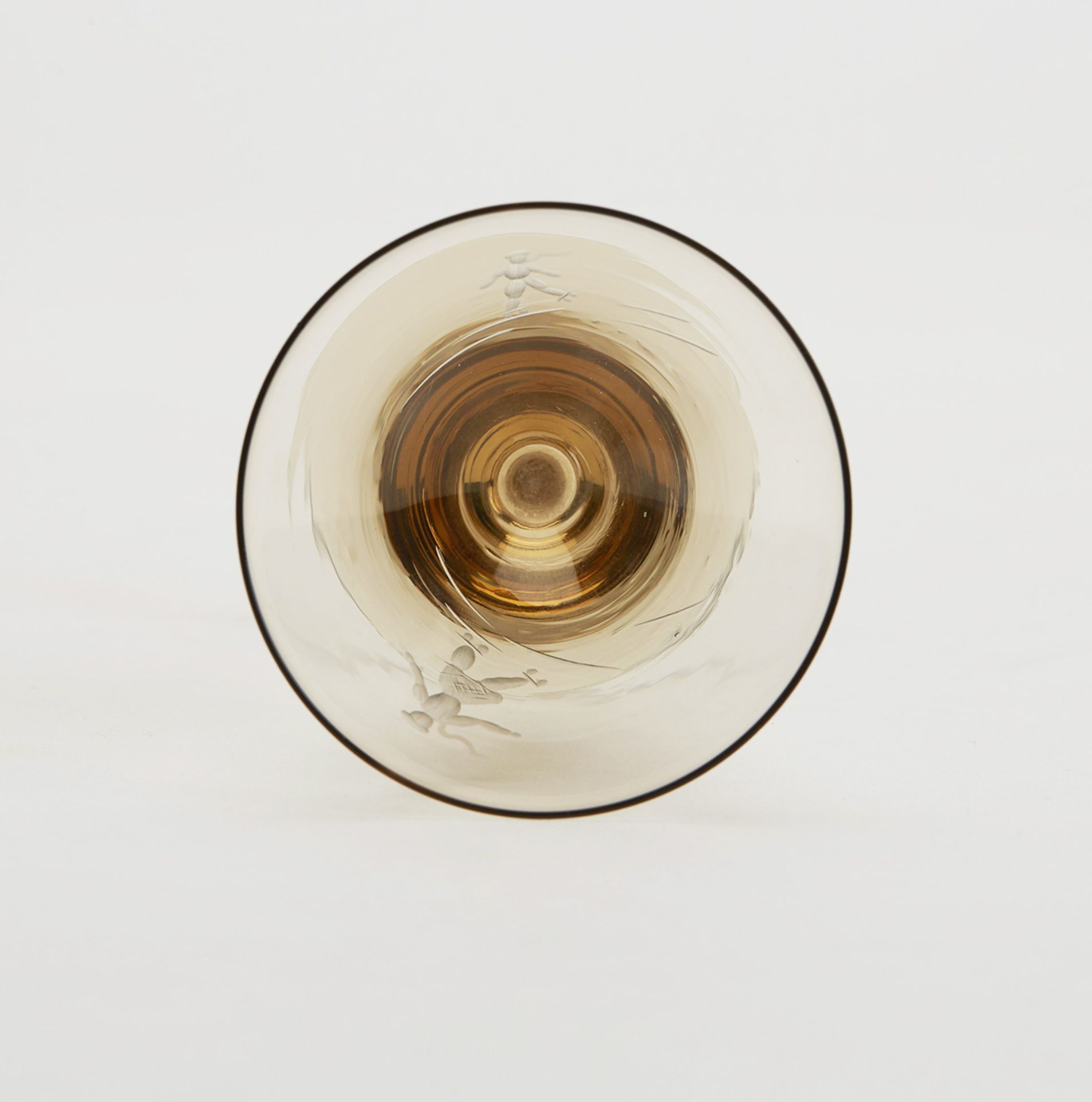 VINTAGE COMPAGNIA DI VENEZIA MURANO ENGRAVED GLASS 20TH C. - Image 4 of 4