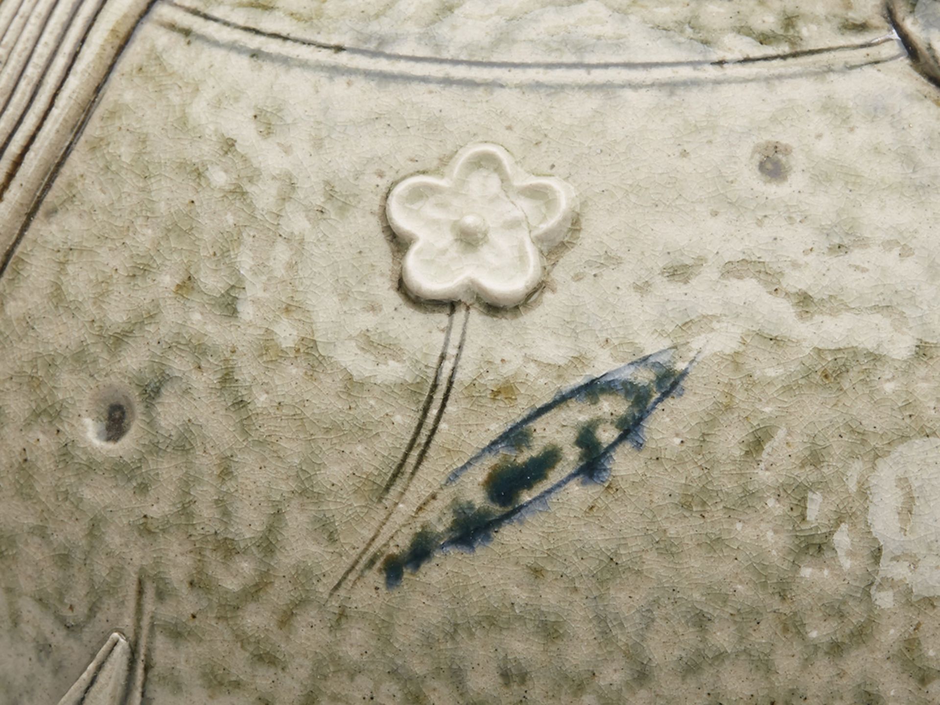 SALT-GLAZED STUDIO POTTERY BELLARMINE PETER MEANLEY 2010 - Image 8 of 9