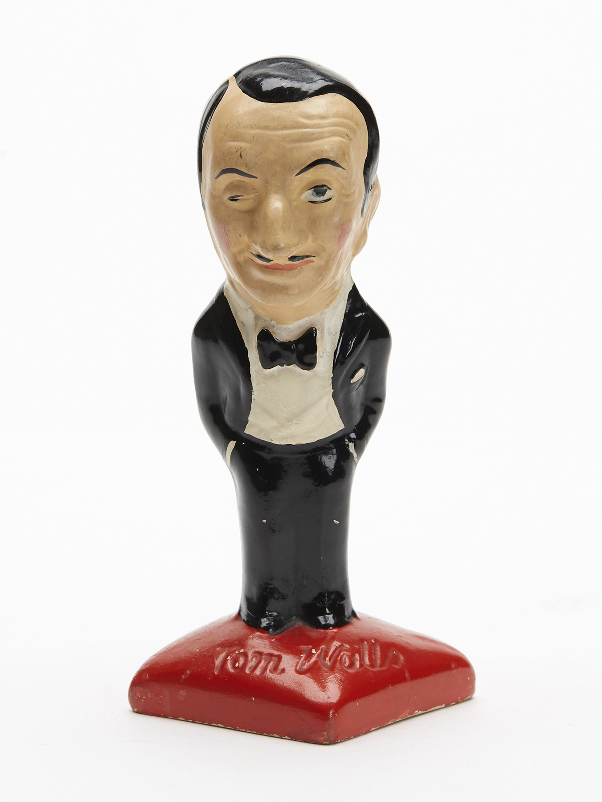 SCARCE ART DECO POTTERY ACTOR TOM WALLS FIGURE c.1920