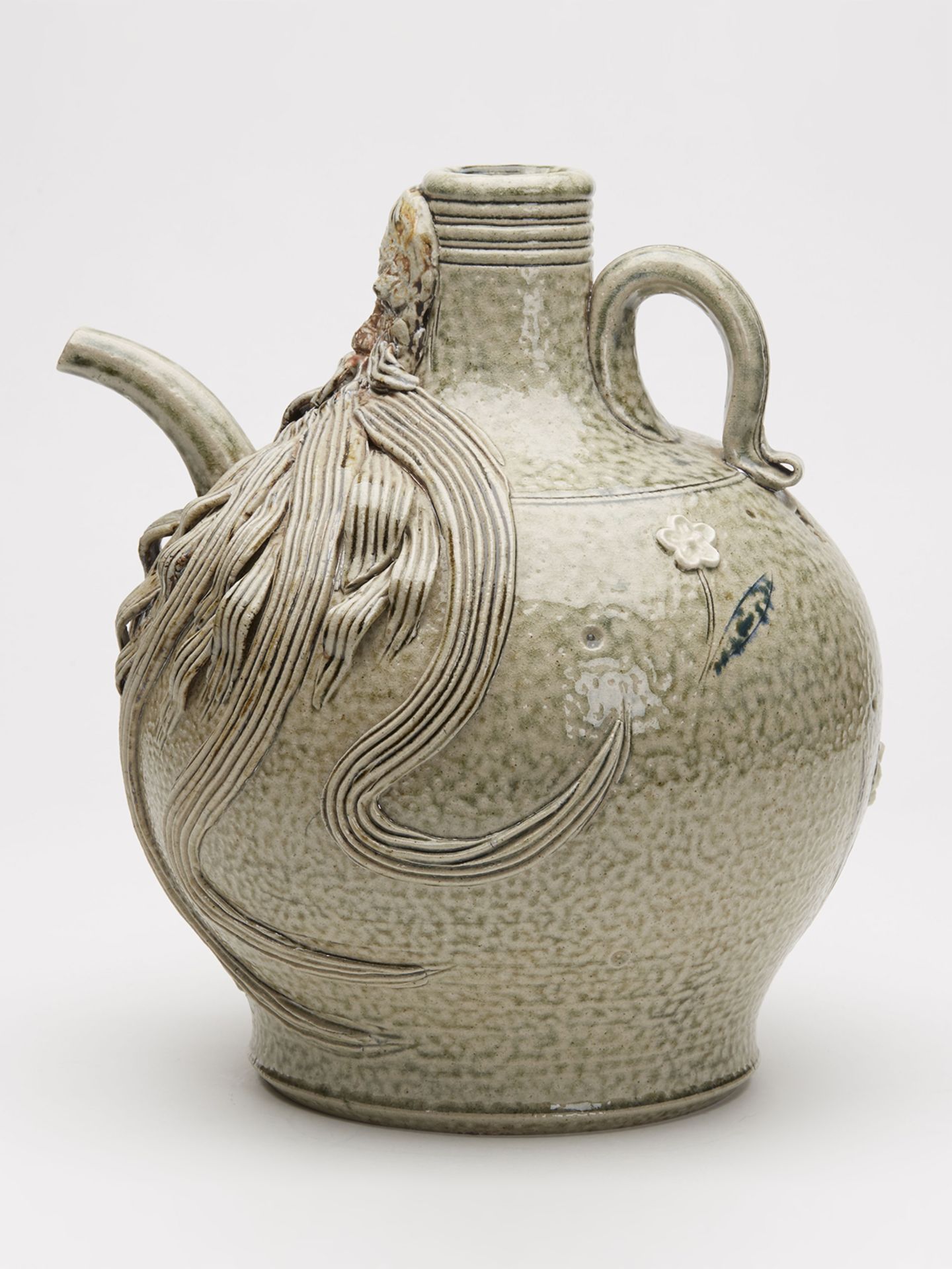 SALT-GLAZED STUDIO POTTERY BELLARMINE PETER MEANLEY 2010 - Image 2 of 9