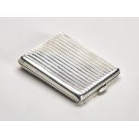 ART DECO SILVER CHEROOT/CARD CASE WILLIAM NEALE 1927