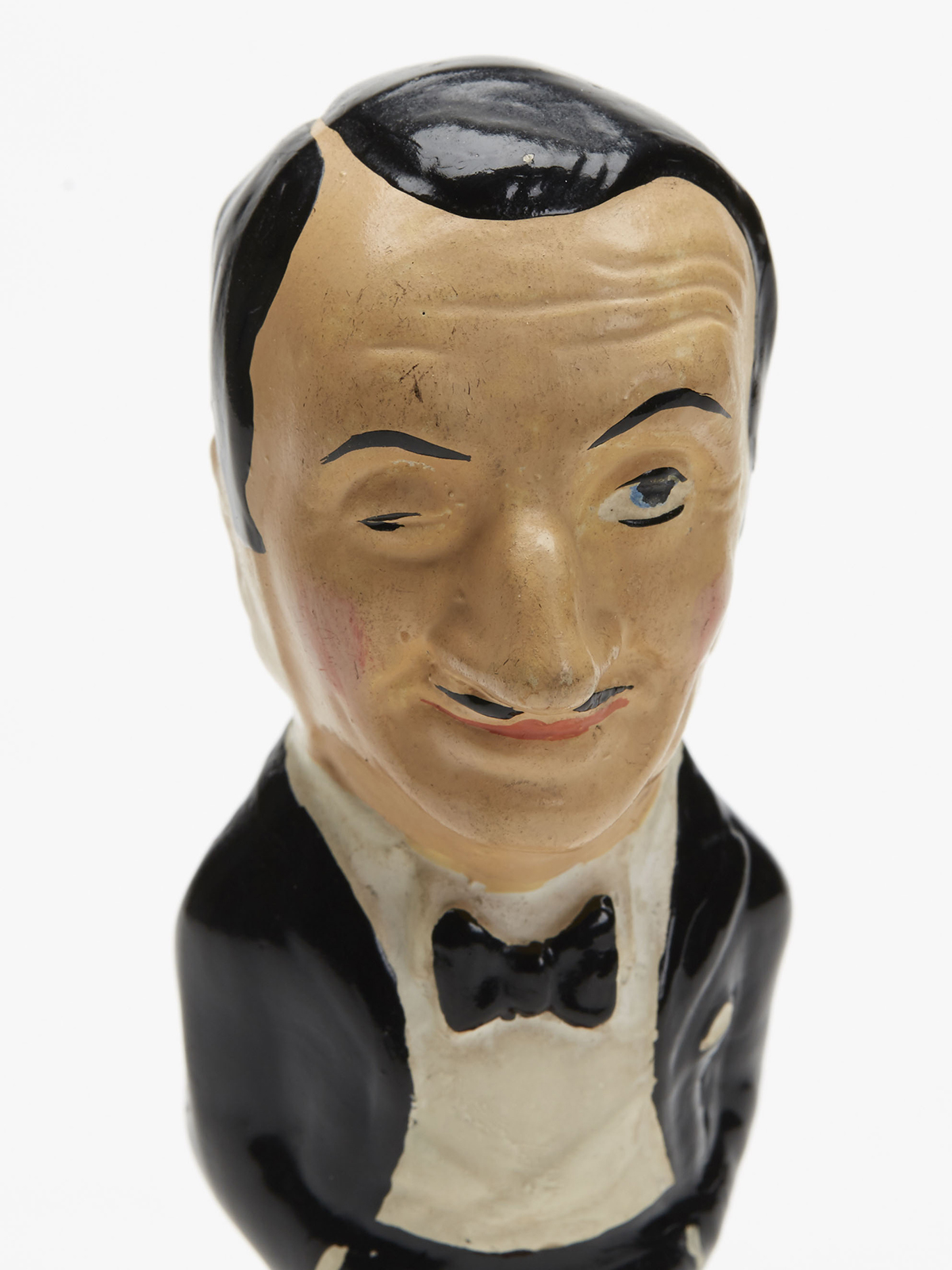 SCARCE ART DECO POTTERY ACTOR TOM WALLS FIGURE c.1920 - Image 5 of 7