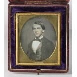 ANTIQUE DAGUERREOTYPE PORTRAIT, MARCUS AURELIS ROOT C.1850