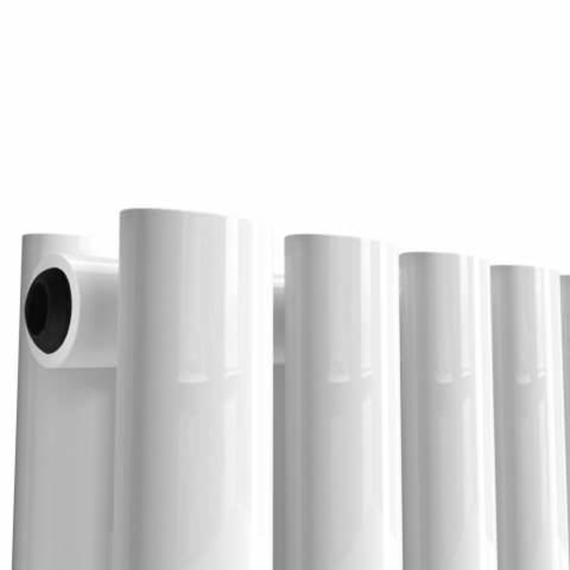 (AA10) 600x1440mm Gloss White Double Panel Oval Tube Horizontal Radiator - Huntington Finest. RRP £ - Image 4 of 5