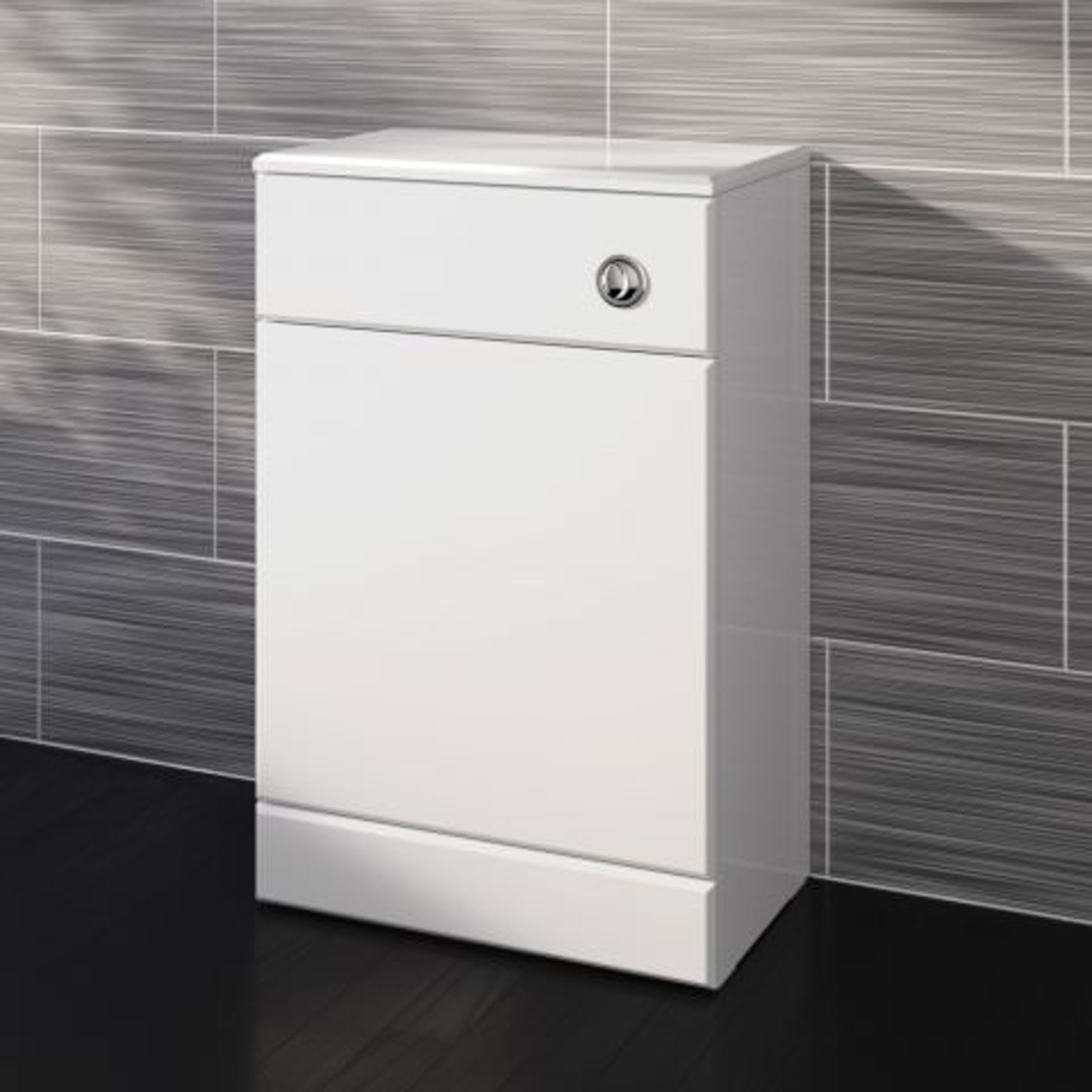 (AA19) 500x300mm Quartz Gloss White Back To Wall Toilet Unit. RRP £143.99. This beautifully produced - Image 3 of 3