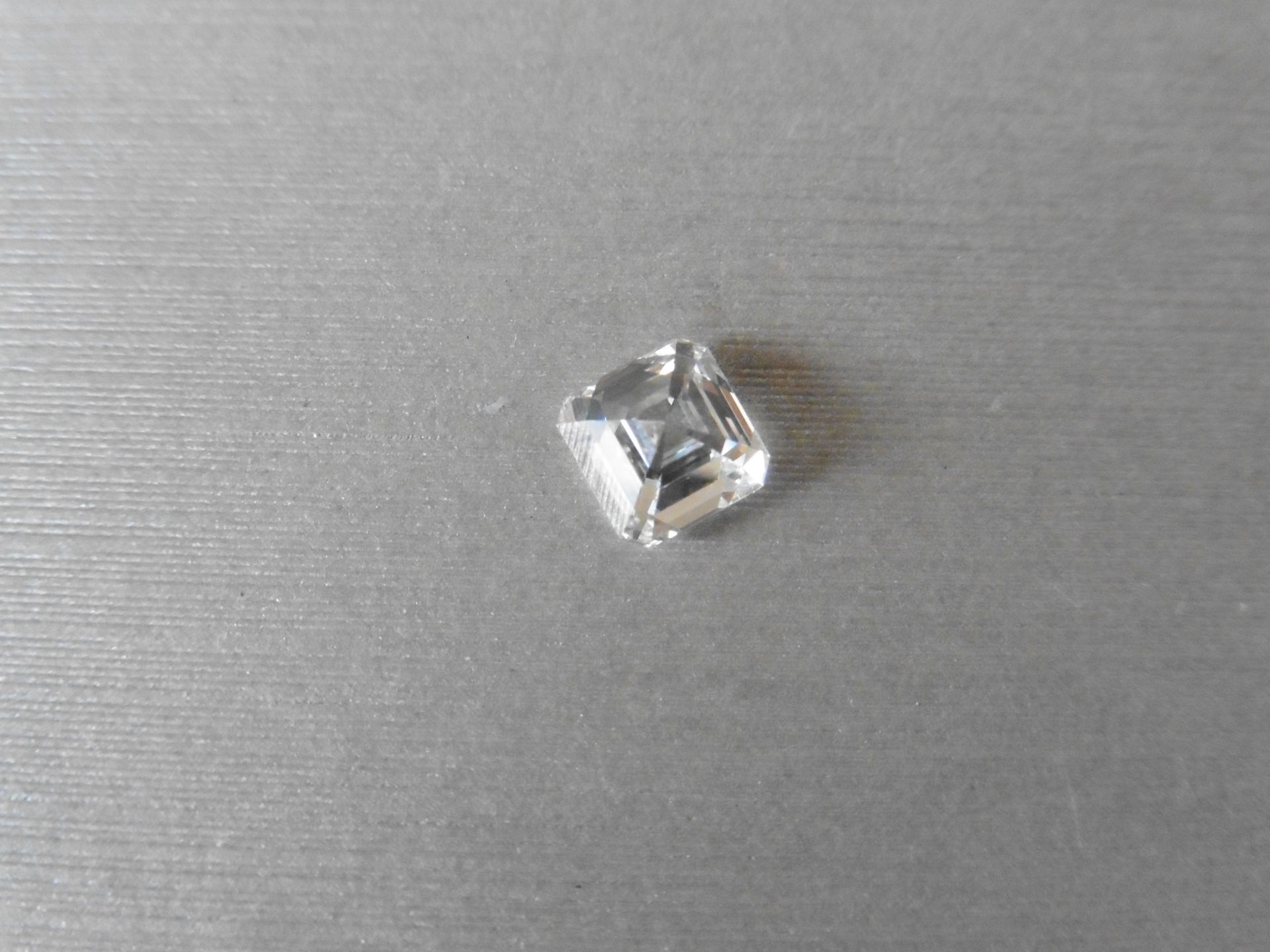 2.00ct single asscher cut diamond. Measurements 6.78 x 6.62 x 4.77mm. E colour and VS1 clarity. - Image 2 of 5