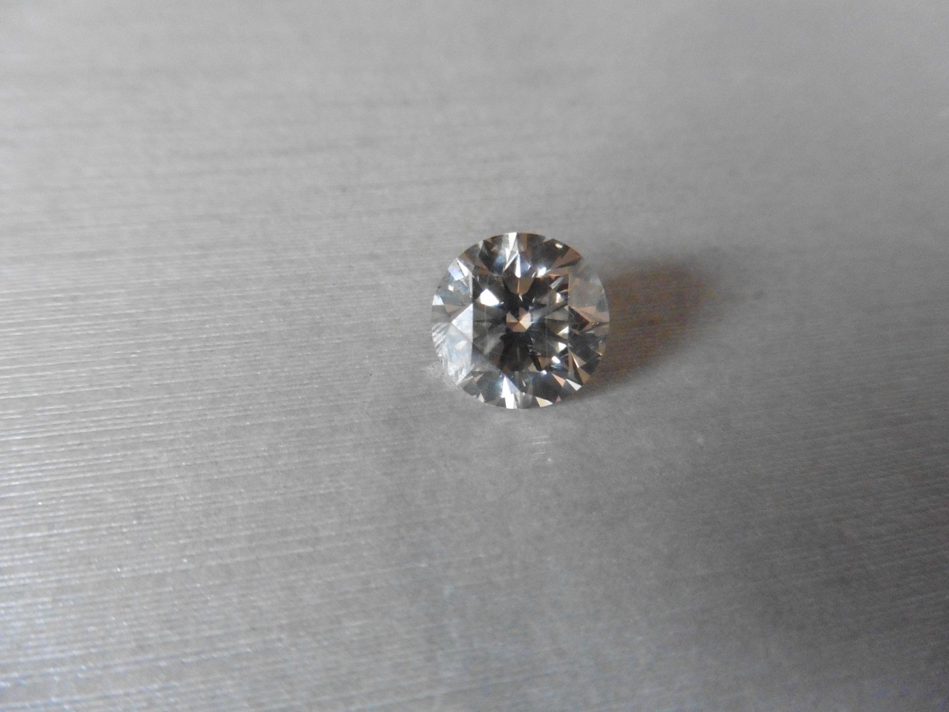 4.41ct single brilliant cut diamond. Measures 10.44 x 6.57 mm. - Image 5 of 5