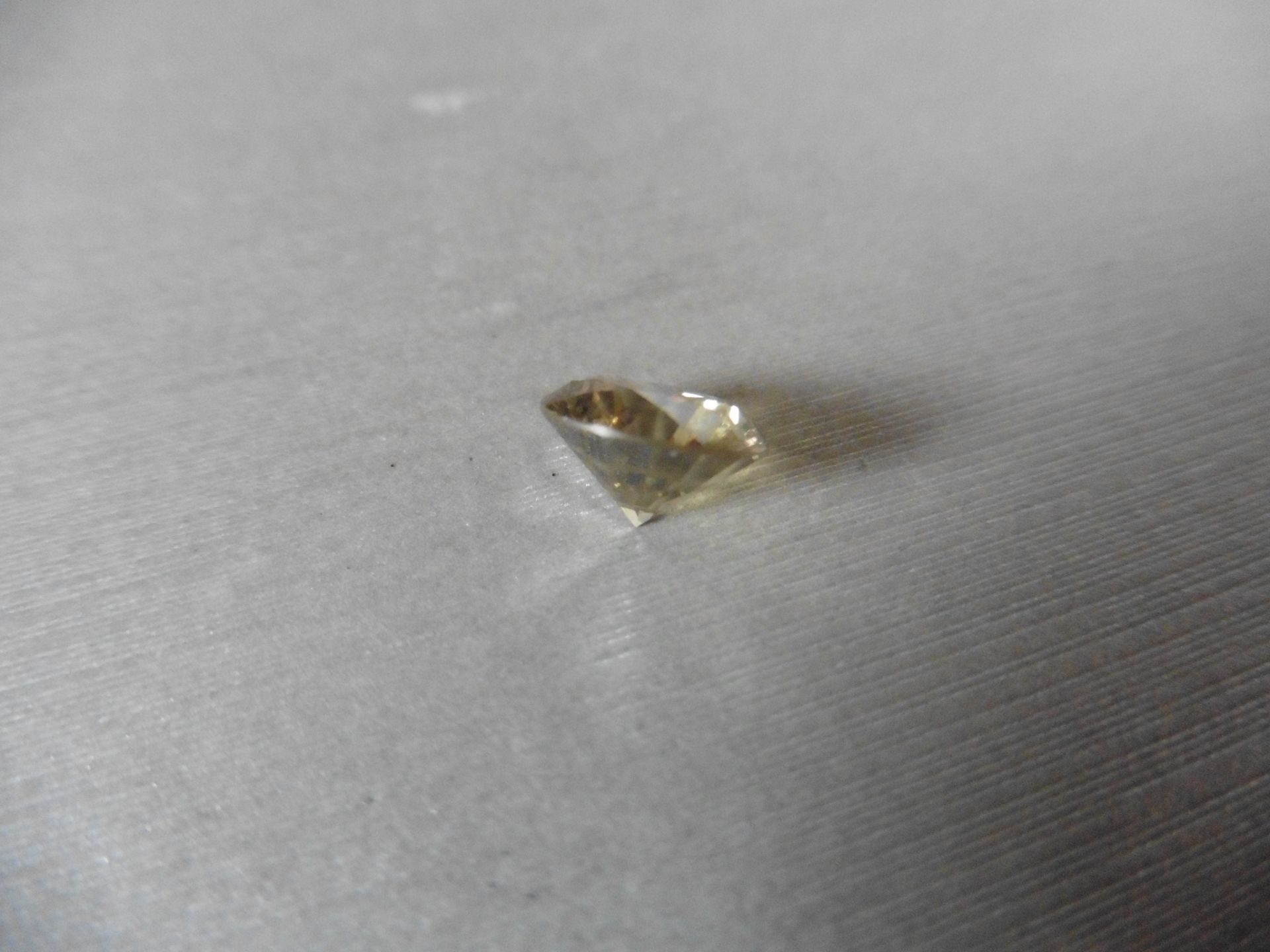 3.04ct single brilliant cut diamond. Measures 7.28 x 5.62mm. Colour – brown. - Image 2 of 5
