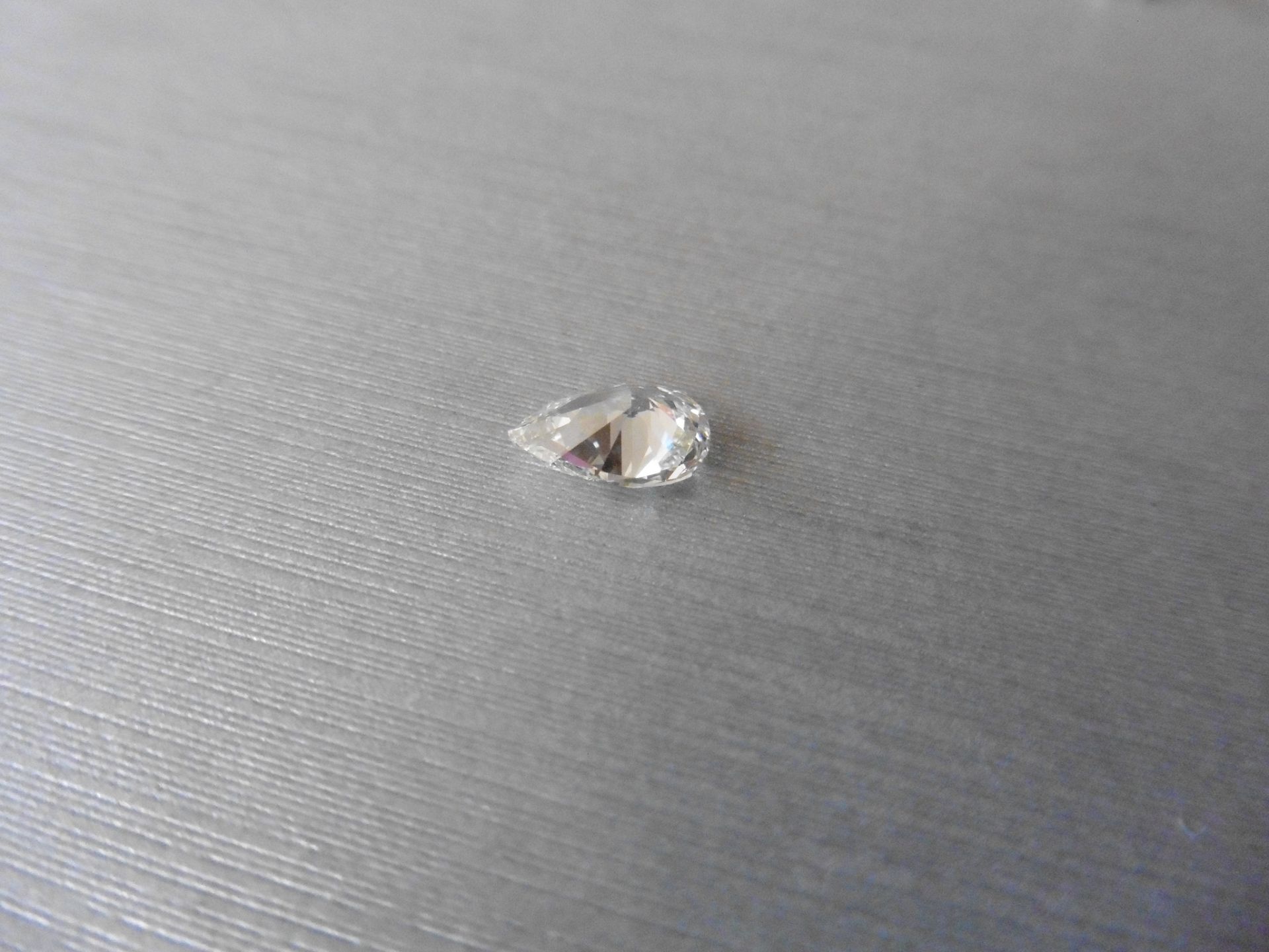 1.47ct single pear cut diamond K colour VS1 clarity. 9.61 x 6.46 x 3.80. Suitable for mounting