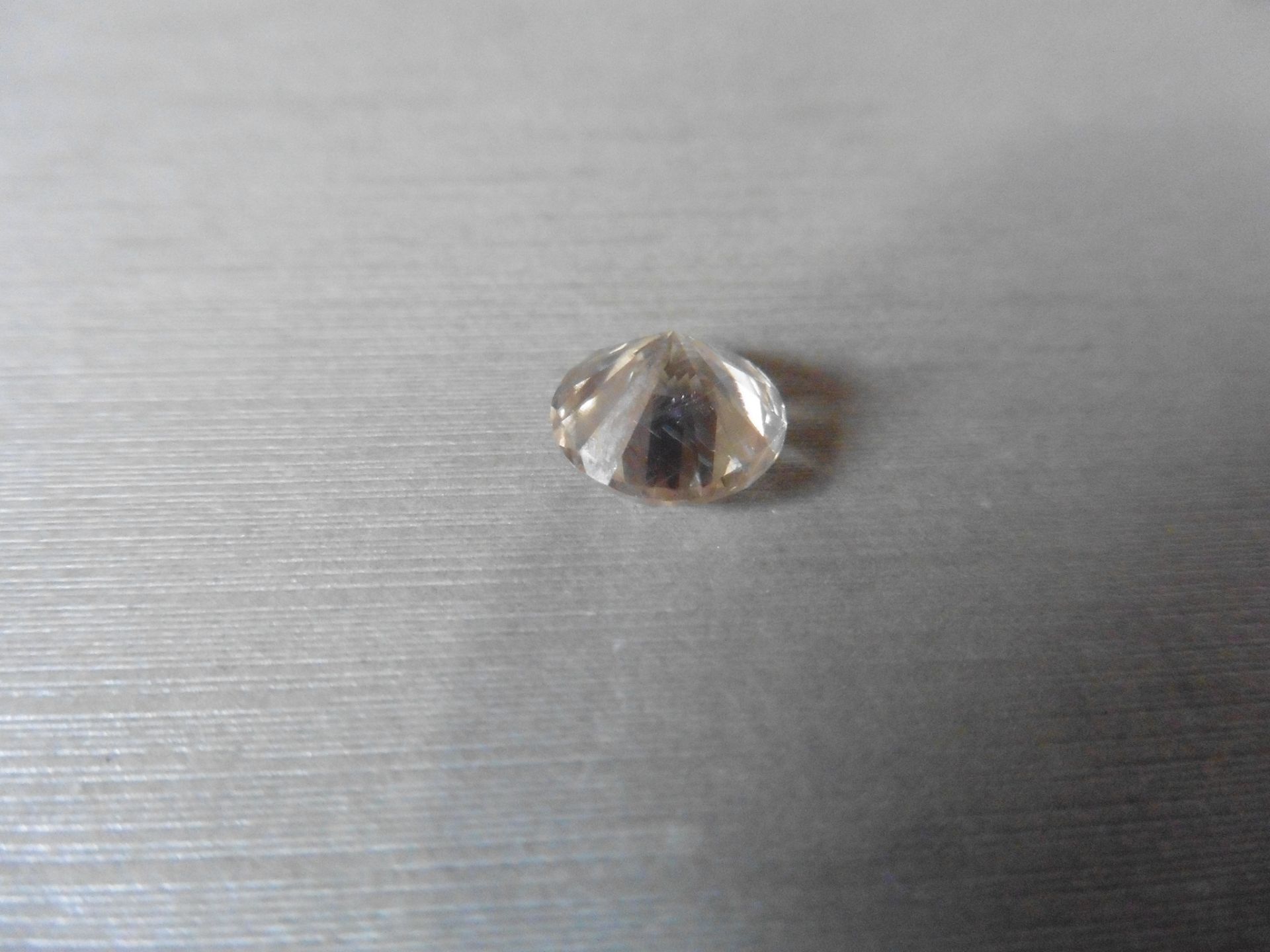 4.41ct single brilliant cut diamond. Measures 10.44 x 6.57 mm. - Image 3 of 5