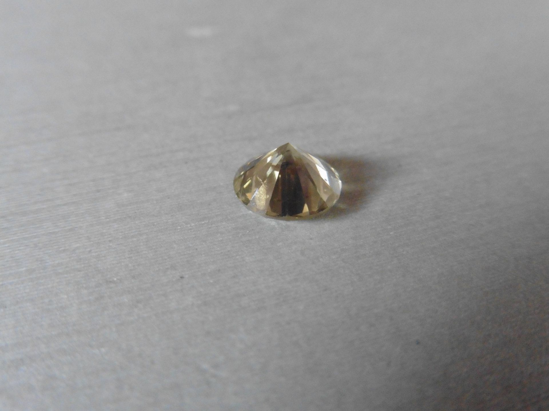 3.04ct single brilliant cut diamond. Measures 7.28 x 5.62mm. Colour – brown. - Image 3 of 5