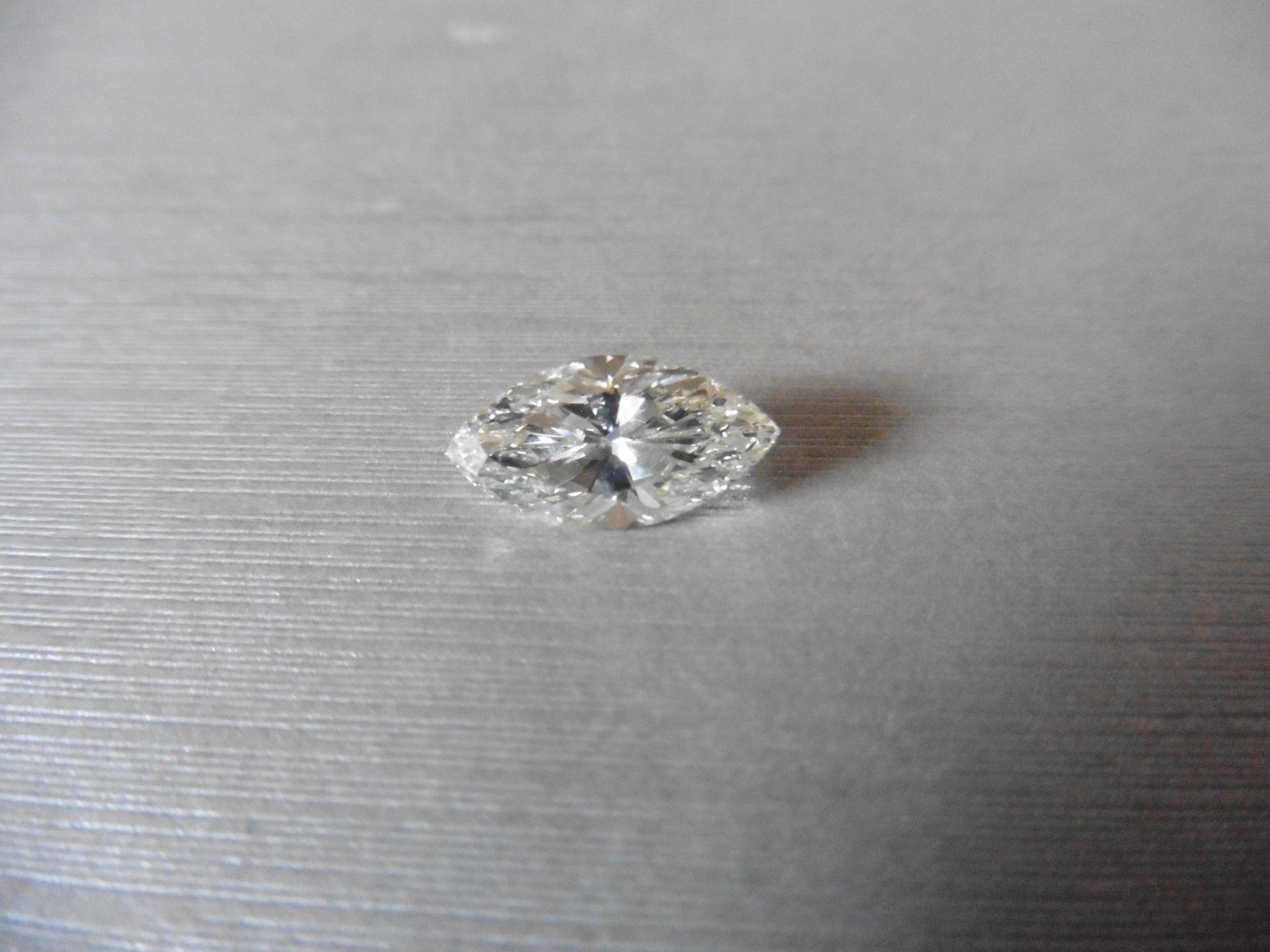 2.35ct marquise cut diamond. Colour, VS clarity. Measures 12.89 x 6.62 x 4.09mm. - Image 4 of 5