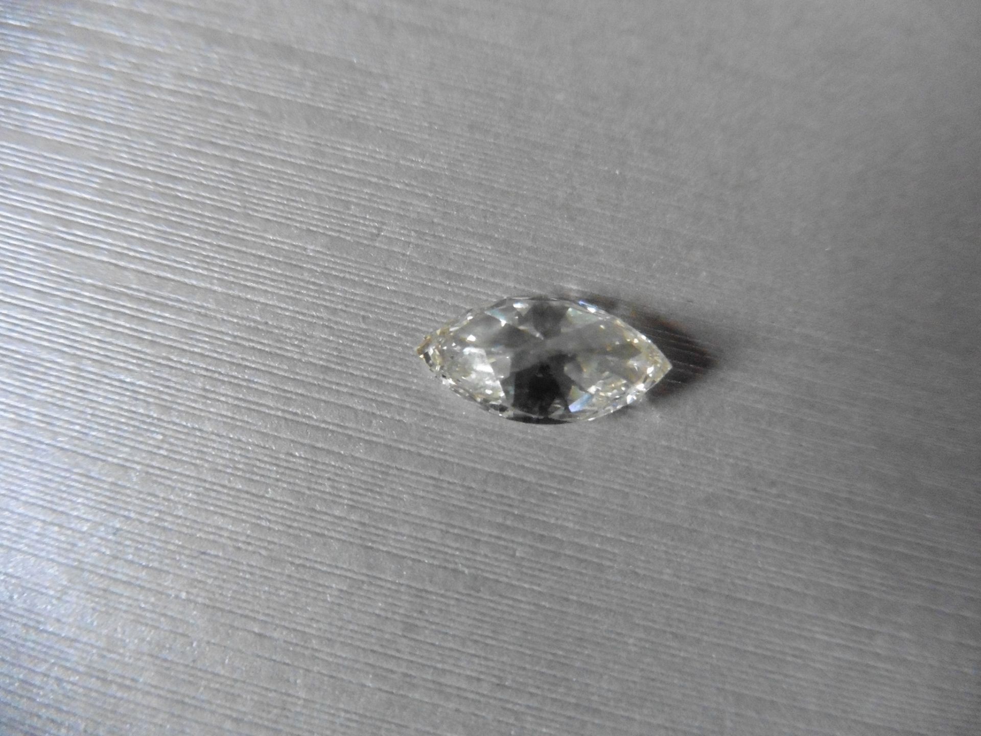 2.35ct marquise cut diamond. Colour, VS clarity. Measures 12.89 x 6.62 x 4.09mm. - Image 5 of 5