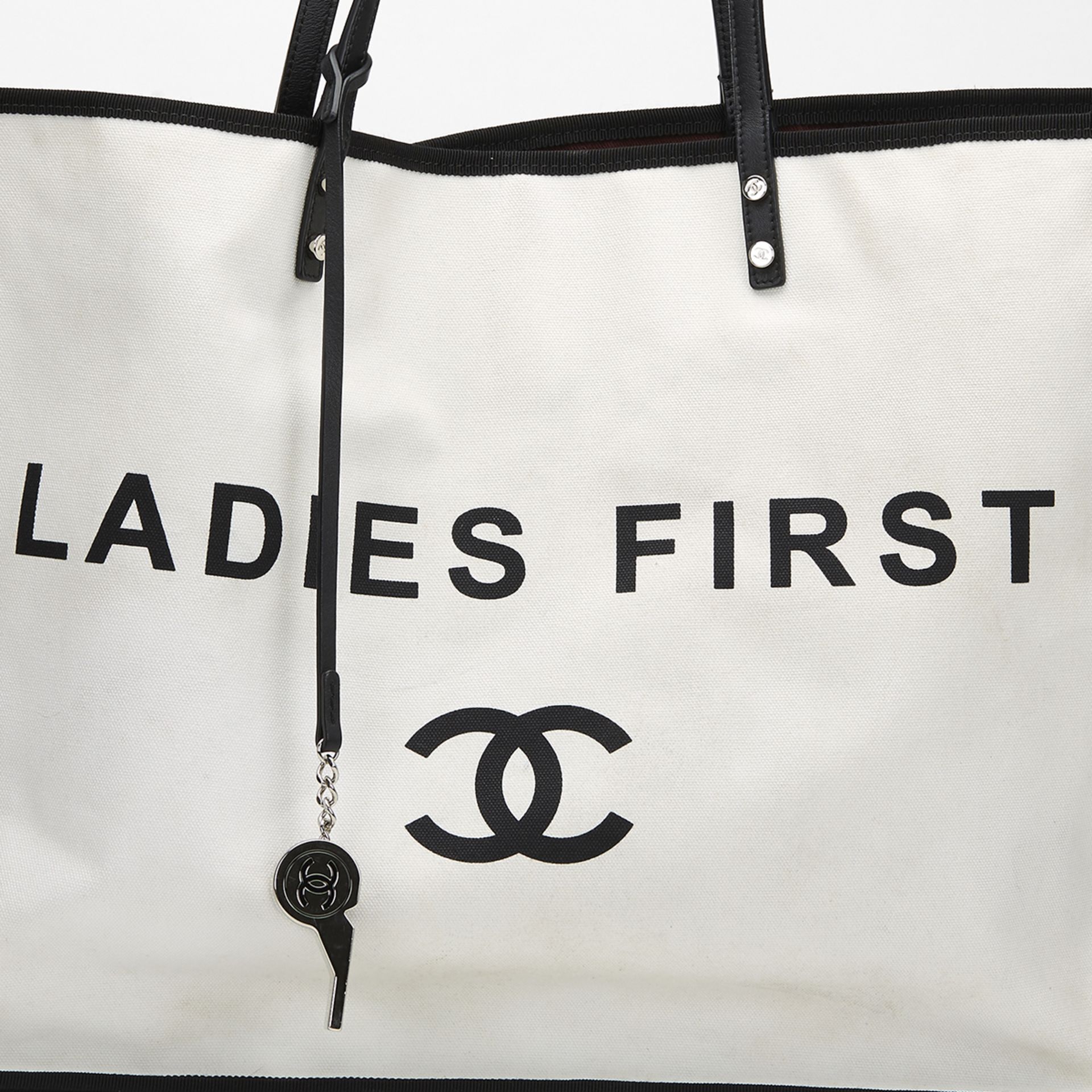 CHANEL Ladies First Shopper Tote - Image 7 of 9