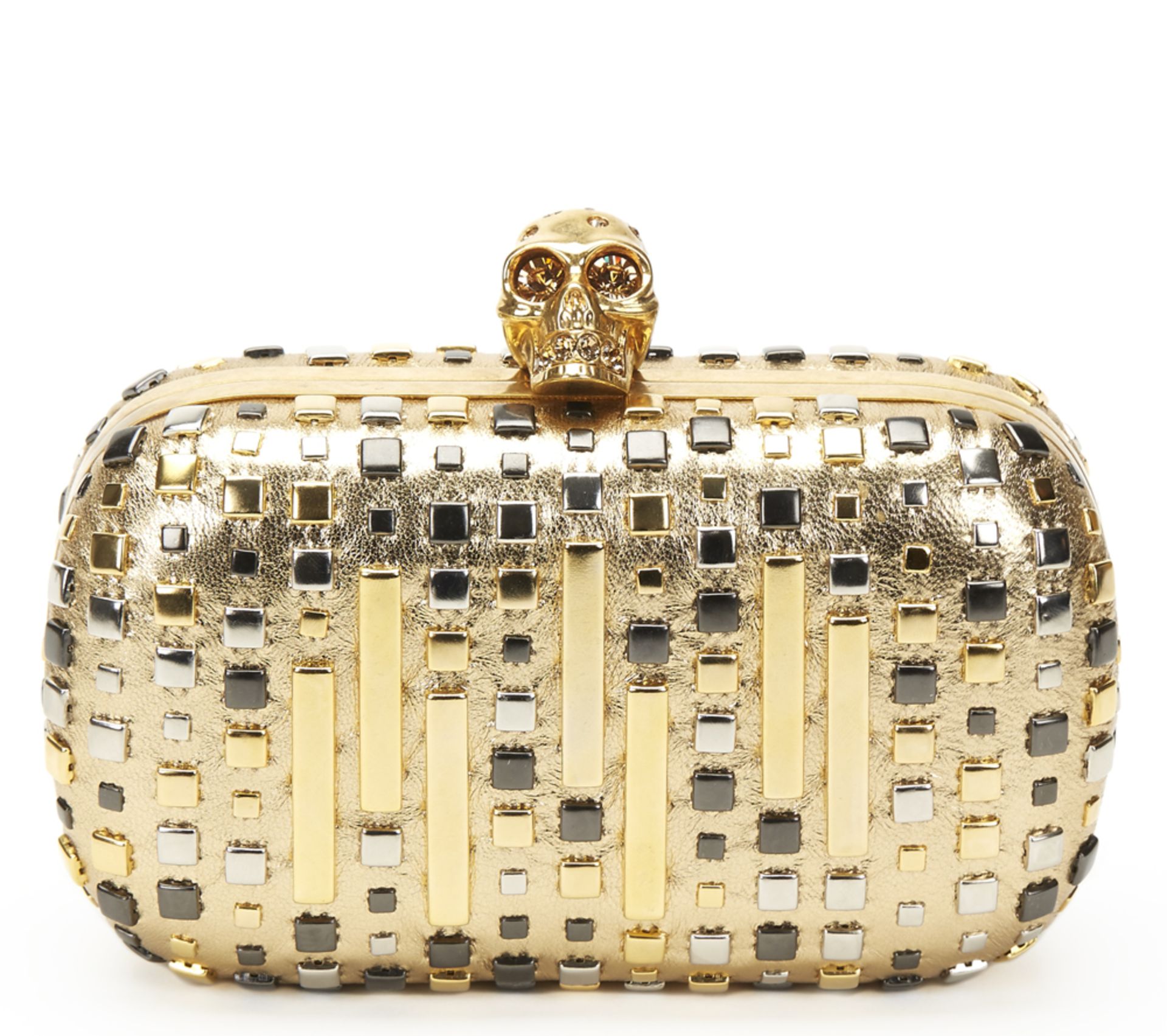 ALEXANDER MCQUEEN Skull Box Clutch