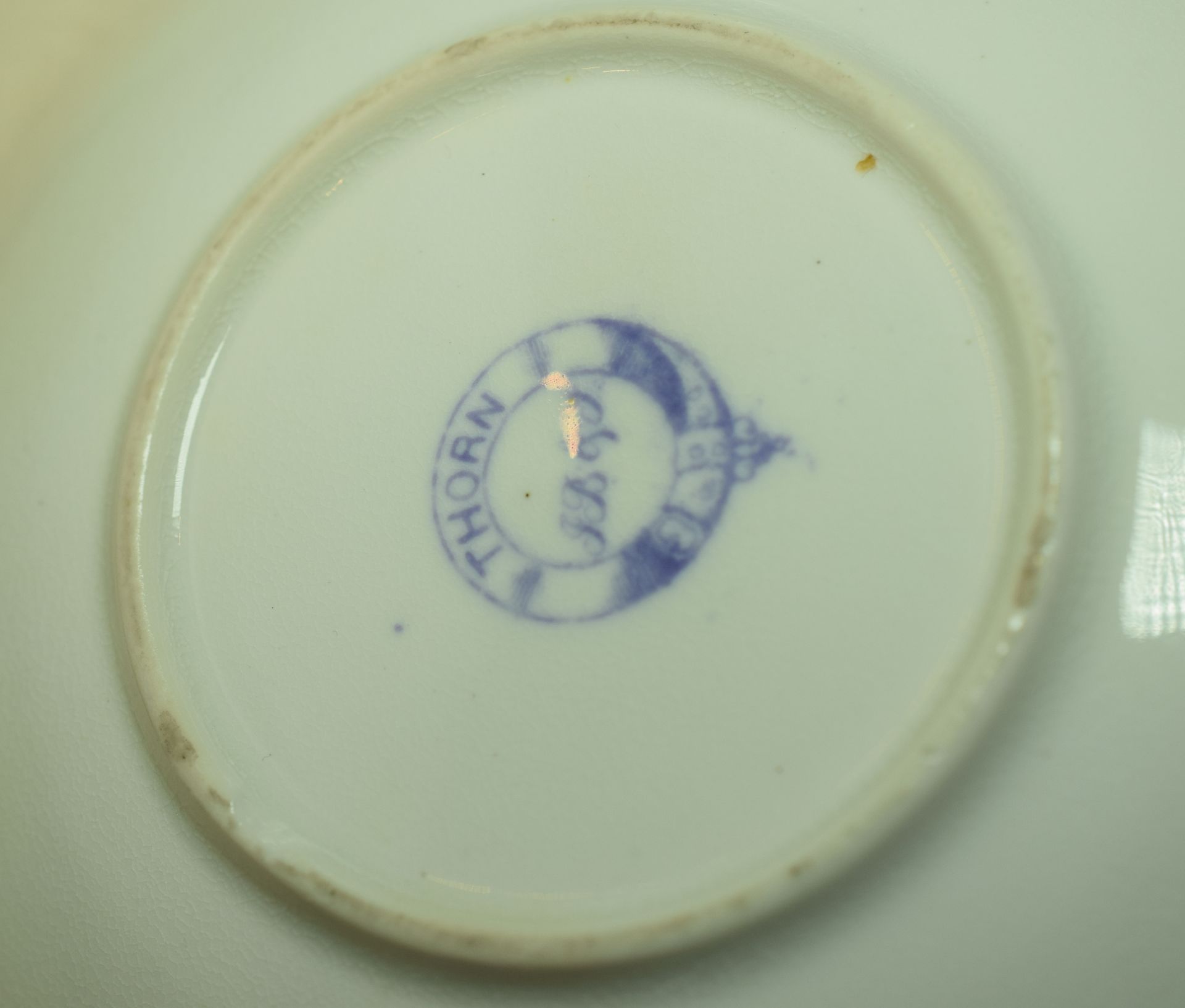 Swansea Blue And White Sprig Design Translucent Cup And Saucer c1850s - Image 4 of 6