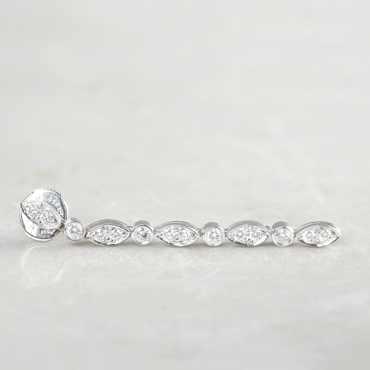 Tiffany & Co. Platinum 1.10ct Diamond Drop Earrings - Image 4 of 7