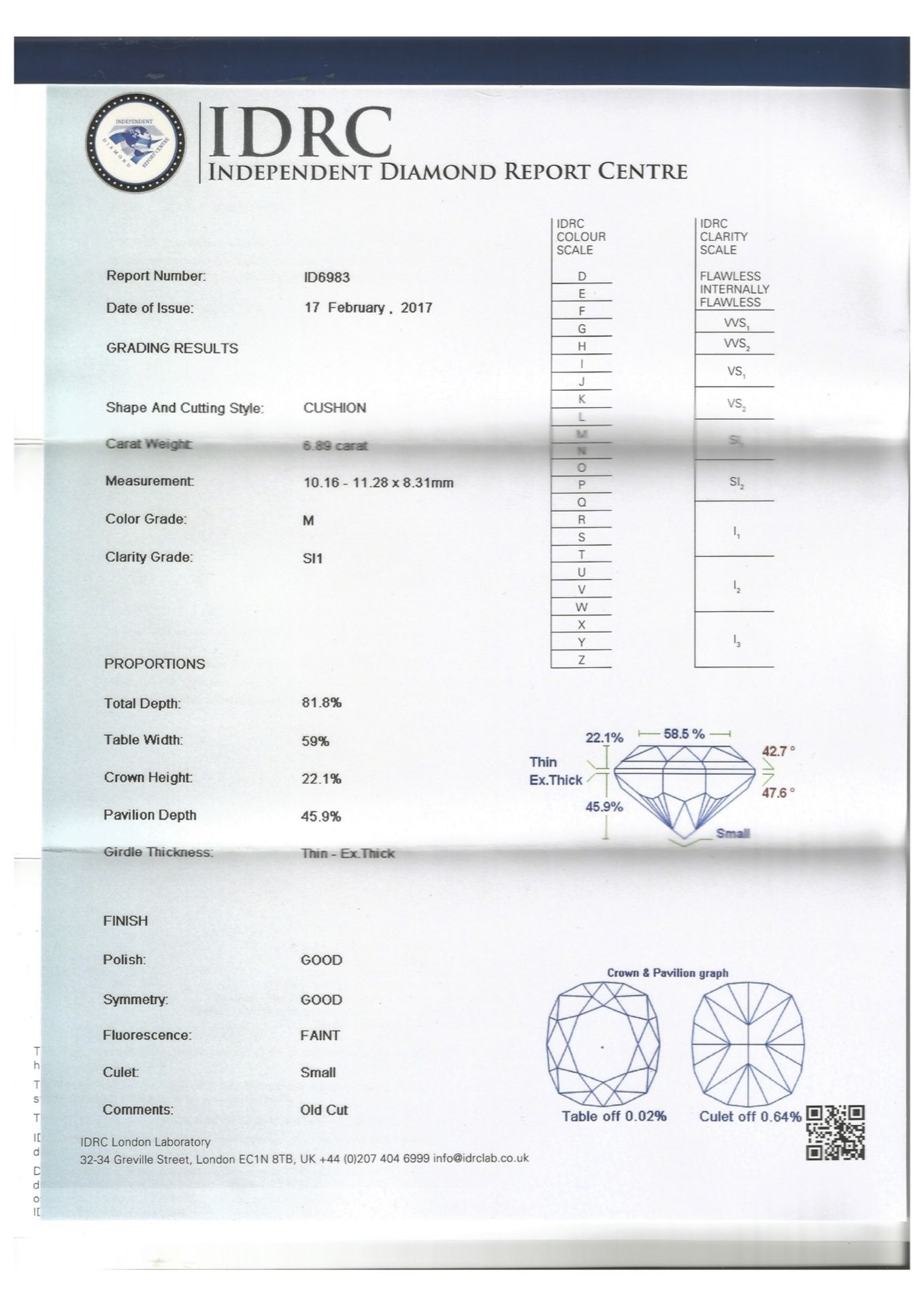 6.89 Carat Diamond Solitaire Ring - Image 10 of 10