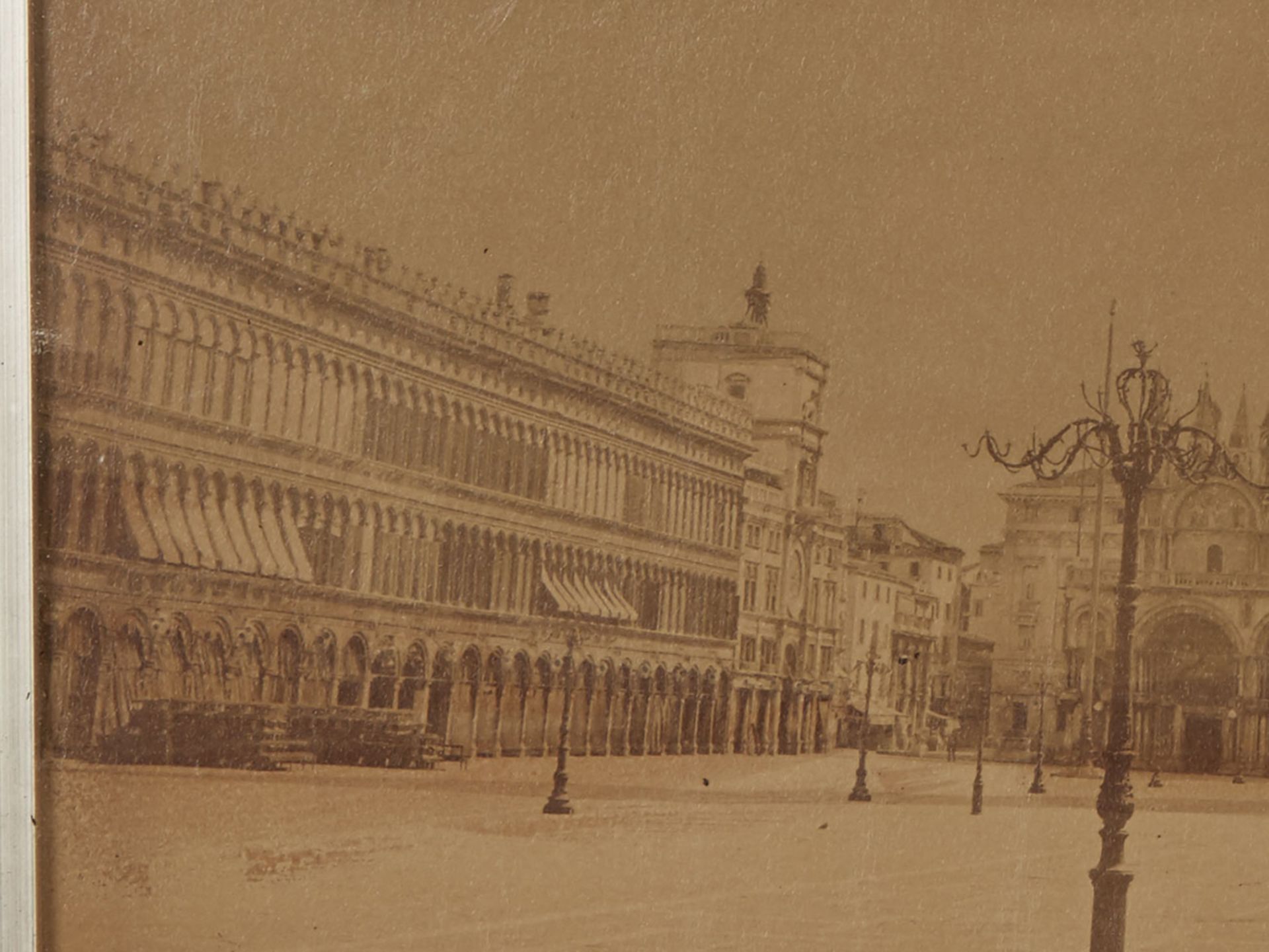 ANTIQUE PHOTOGRAPH, ST MARK'S BASILICA VENICE, 19TH CENTURY - Image 5 of 6