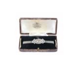 Art Deco 18ct White Gold & Diamond Ladies Cocktail Watch