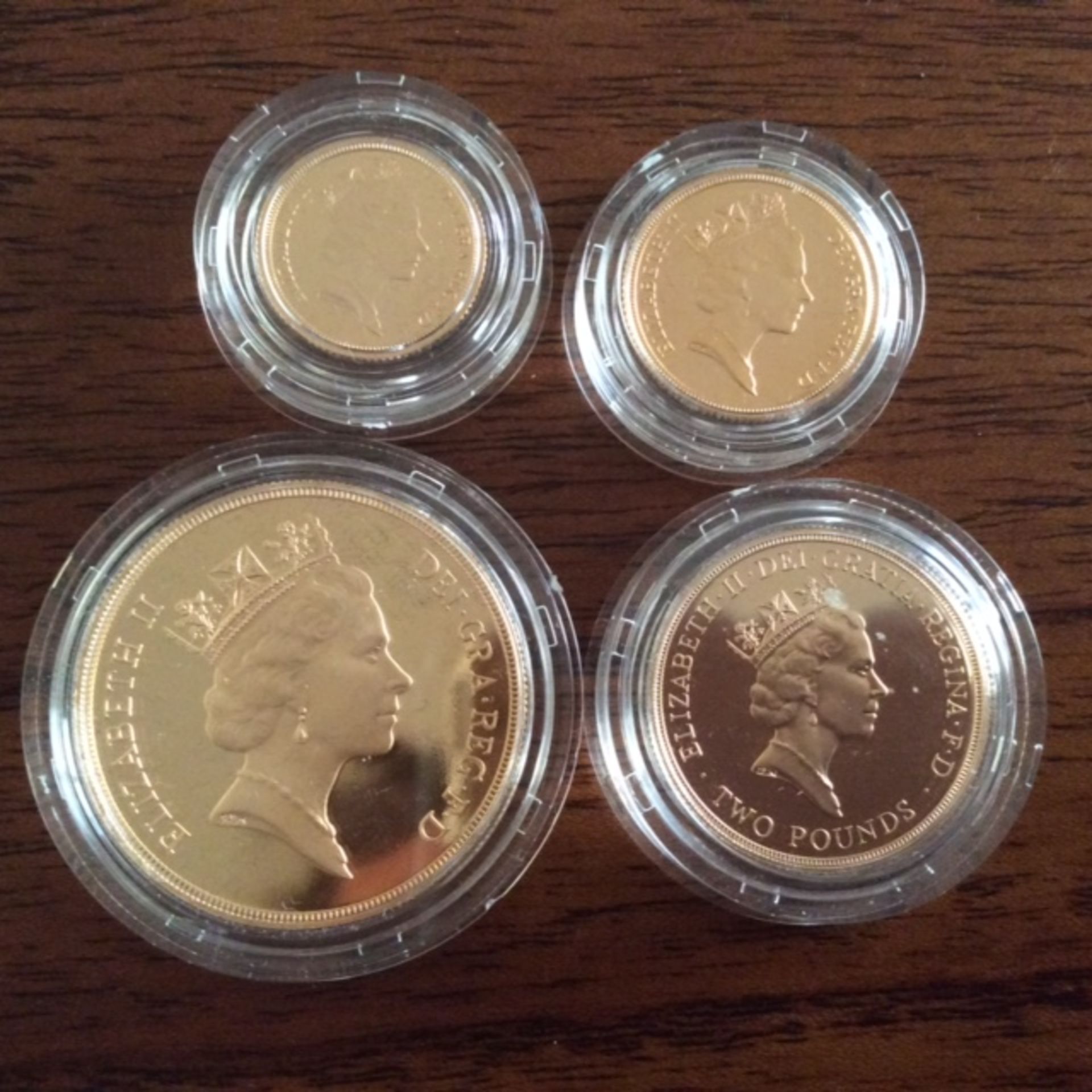 SOVEREIGN 1994 GOLD 4 COIN PROOF SET - CELEBRATING BANK OF ENGLAND TERCENTENARY - Image 3 of 5