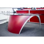 The Uffix Luna Executive Desk designed by the Italian Ferrari designer Pininfarina.