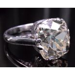 6.89 Carat Diamond Solitaire Ring