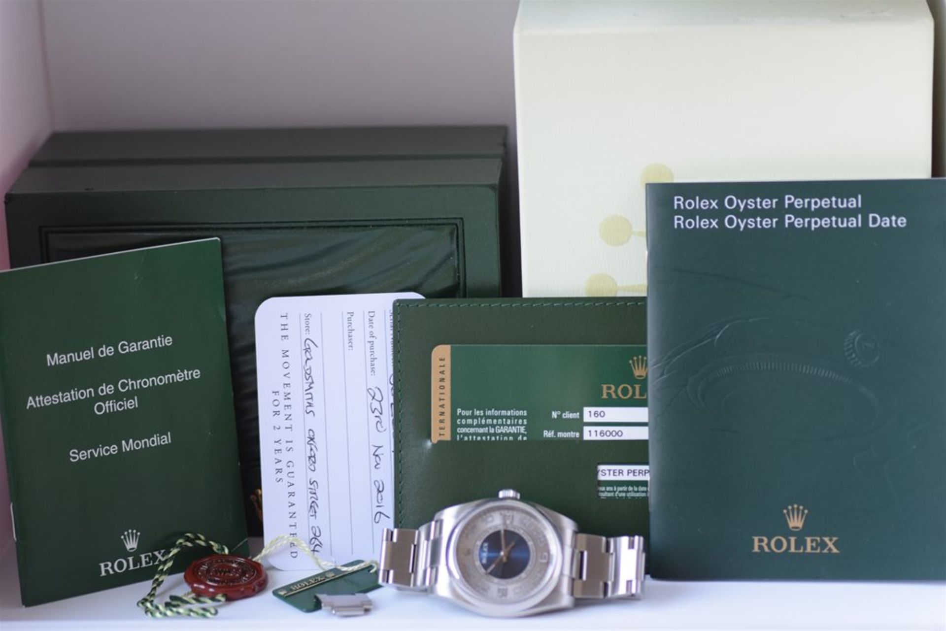 Rolex Oyster PERPETUAL 116000 WATCH BOX & PAPERS - Image 6 of 11