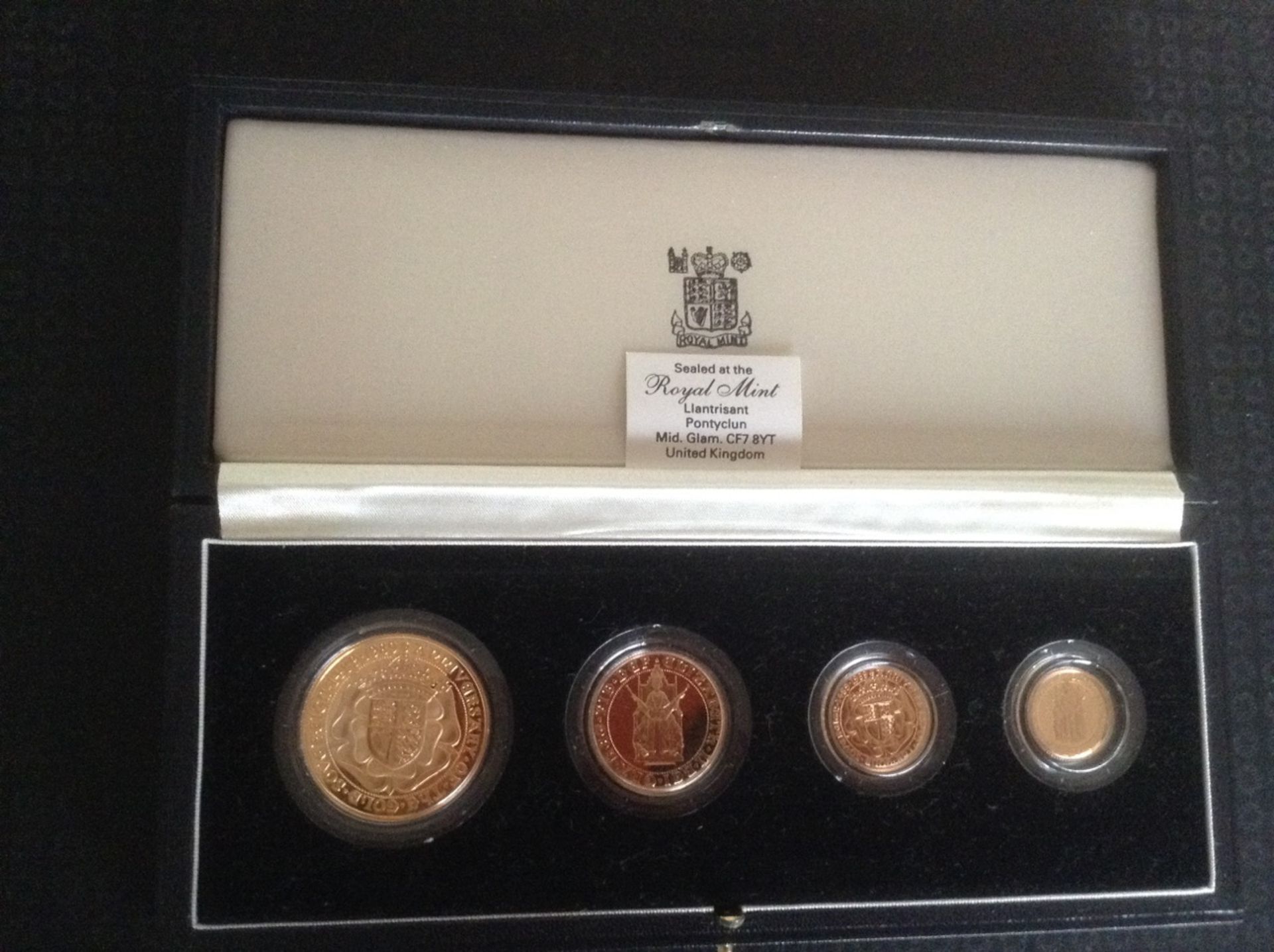 BRITANNIA 1987 GOLD 4 COIN PROOF SET - 1ST ISSUE OF THE UK BRITANNIA COIN - Image 3 of 4