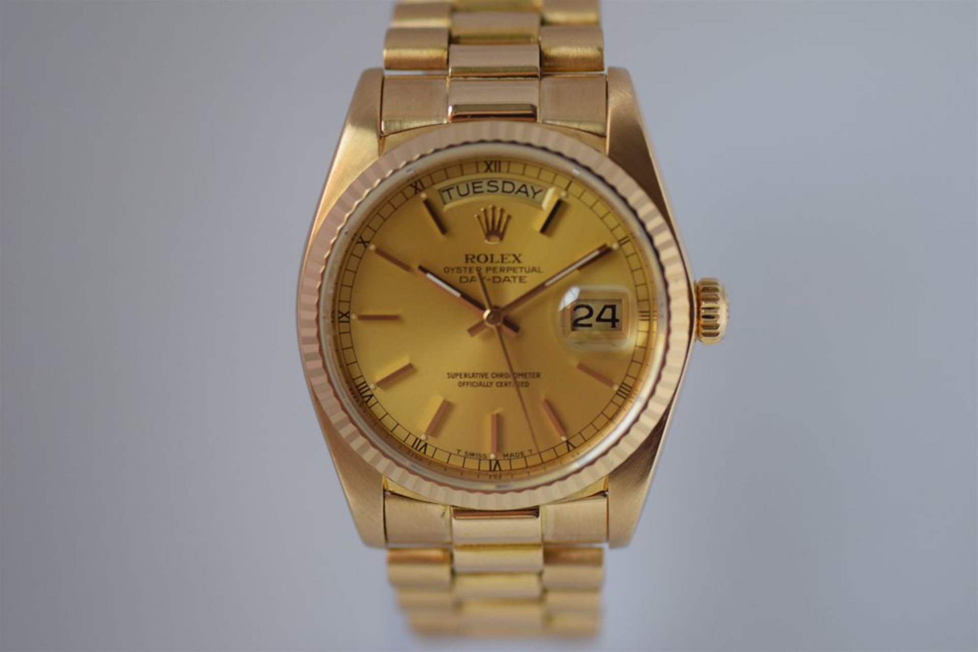 Rolex day date president 18ct solid gold