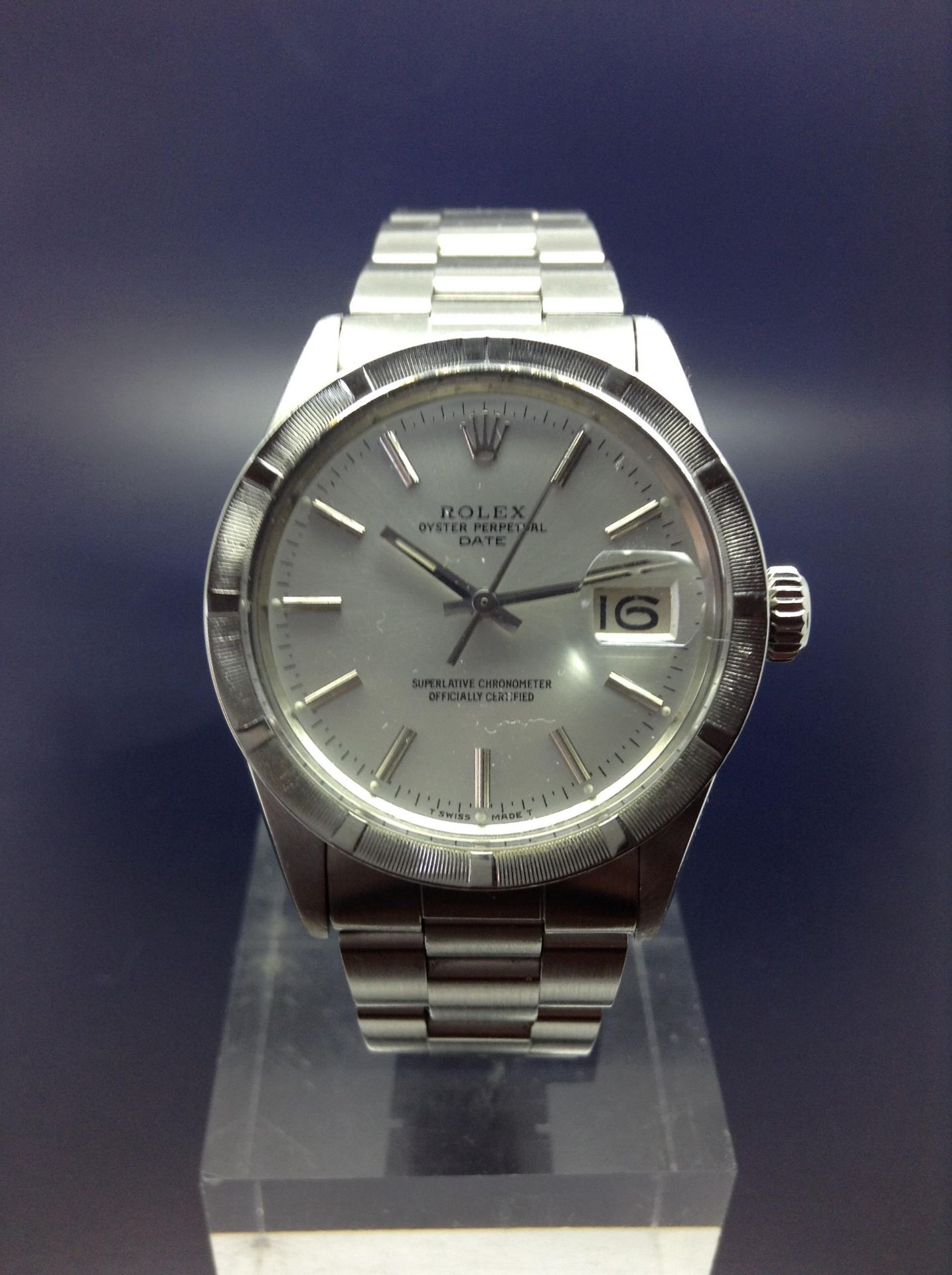 1969 ROLEX OYSTER DATE PERPETUAL CHRONOMETER STAINLESS STEEL GENTS WRIST WATCH - Image 3 of 4