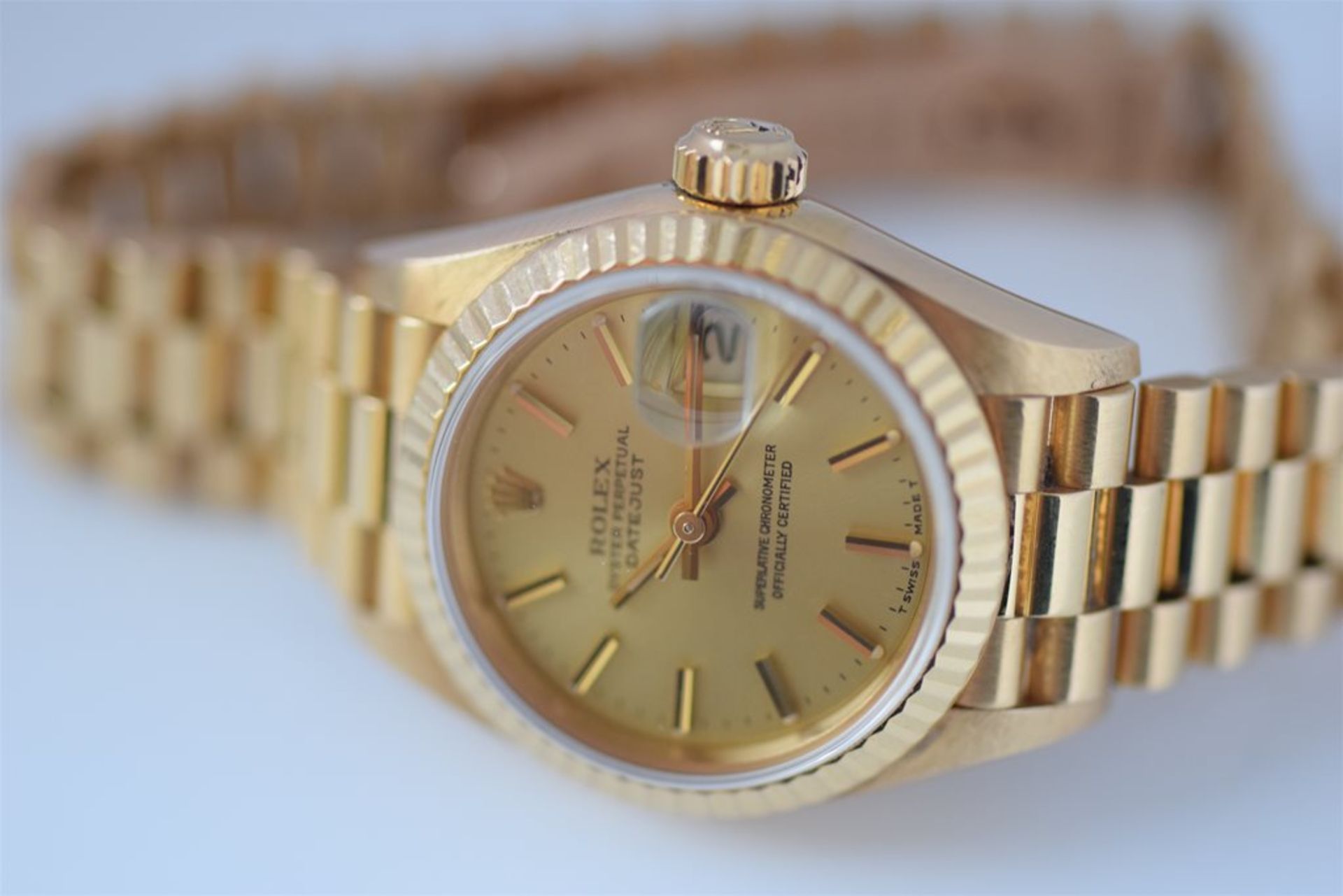 Rolex day date president 18ct solid gold - Image 6 of 6